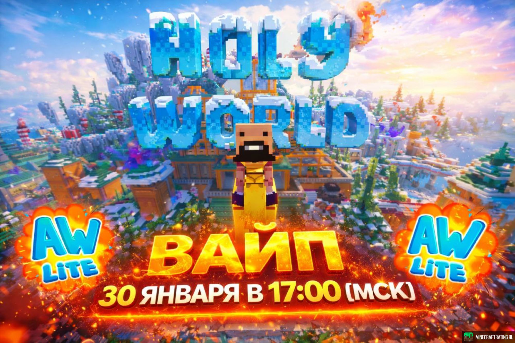 AppleWorld Копия Лайт Анархии | AppleWorld сервер Майнкрафт