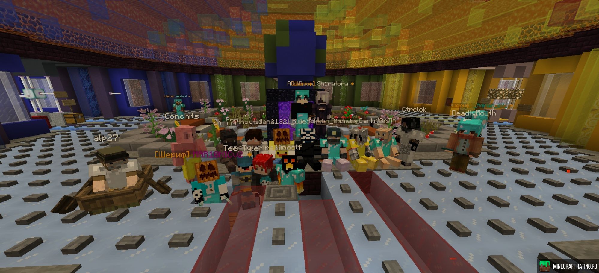 SquareHeads сервер Майнкрафт