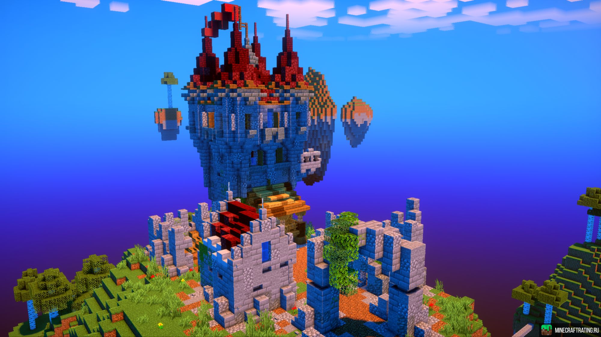 Империя Кубков | Выживание на парящих островах сервер Майнкрафт