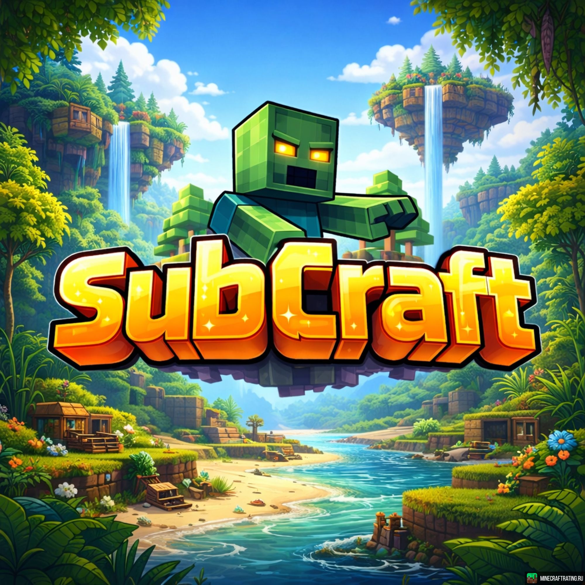 SubCraft Survival БЕСПЛАТНЫЙ ДОНАТ сервер Майнкрафт