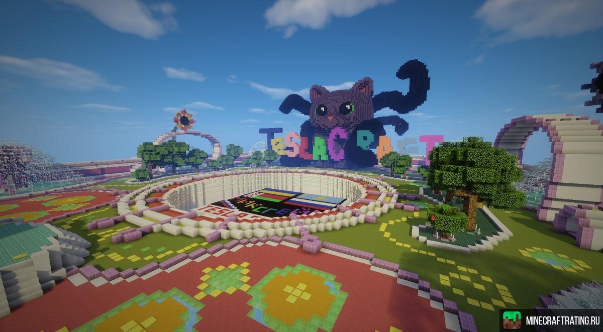 TeslaCraft - Выживание и 40+ Мини-игр сервер Майнкрафт