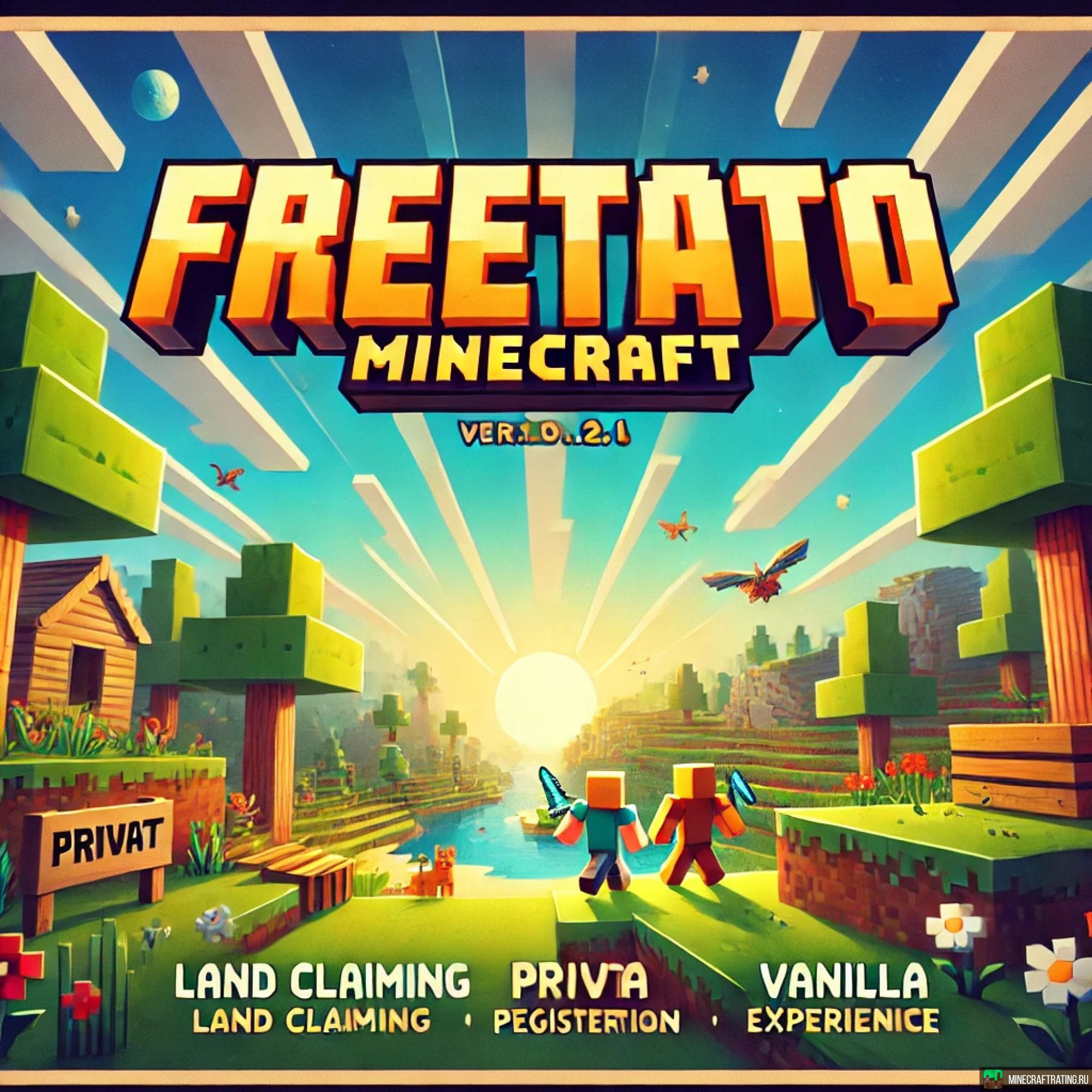 FREETATO без доната! Java/Bedrock @freetato_play сервер Майнкрафт