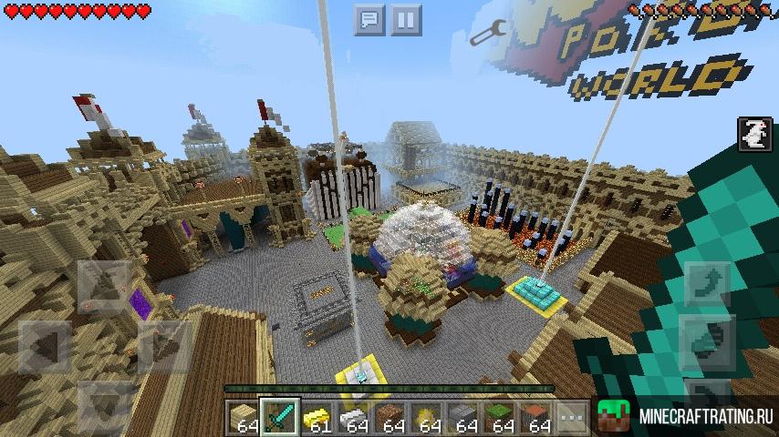 Paradise World Combo PE сервер Майнкрафт