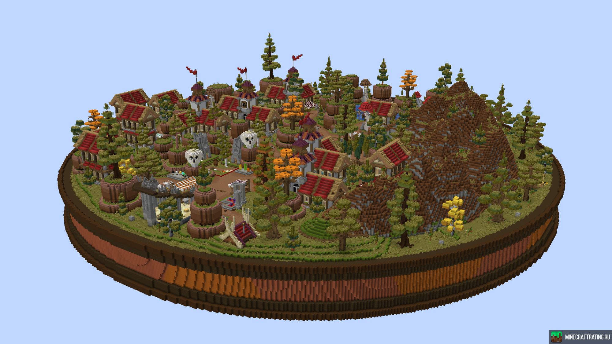 Скриншот ConsoleMC | Столбы сервер Майнкрафт