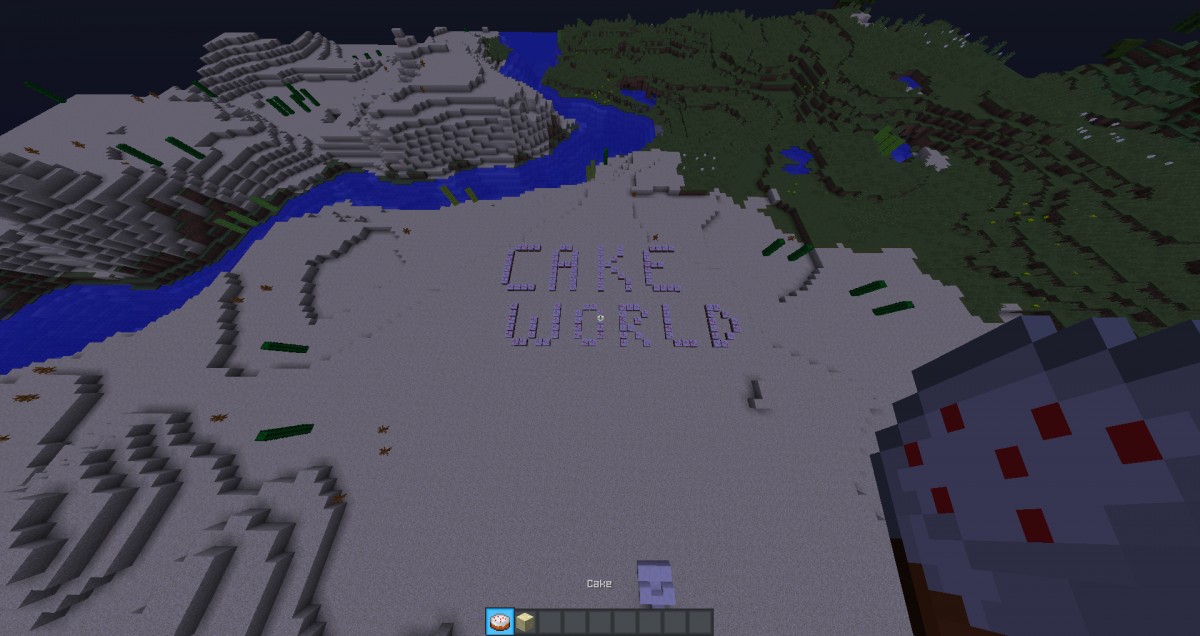 Скриншот Cake World сервер Майнкрафт