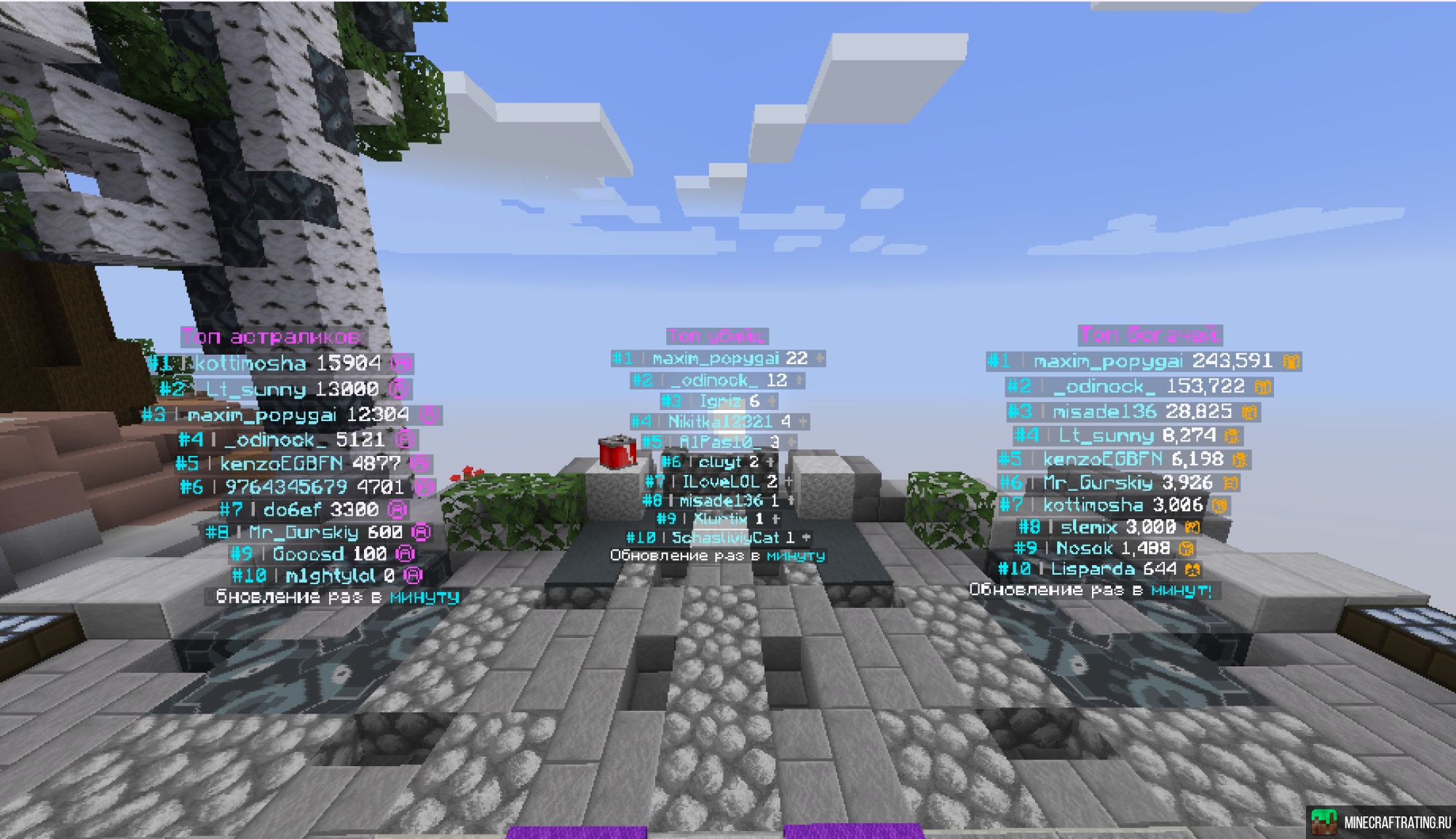 Скриншот ɢᴀʟᴀᴄᴛɪᴄᴄʀᴀꜰᴛ сервер Майнкрафт