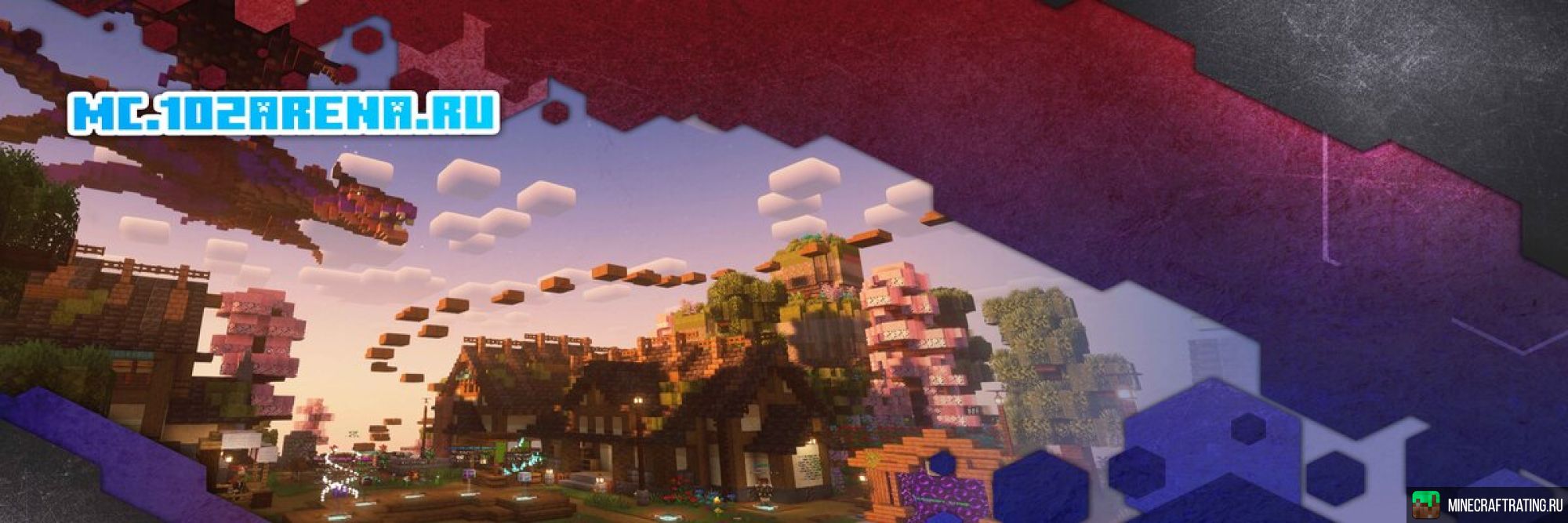 Скриншот 102Arena ⭐ ВЫЖИВАНИЕ ⭐ ОДИНБЛОК ⭐МИНИ-ИГРЫ сервер Майнкрафт