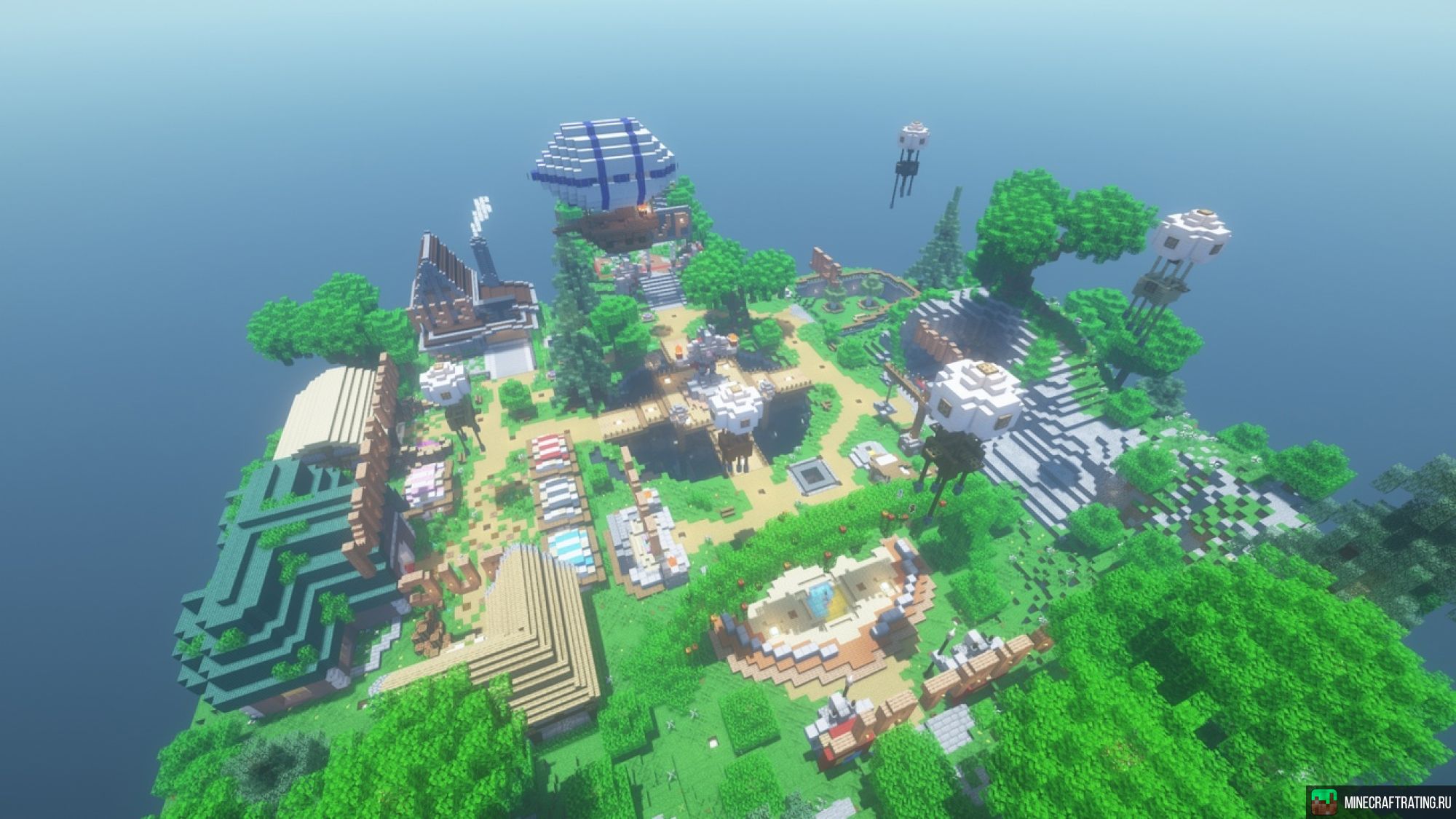 Скриншот 😡 FunnyGame 😡 Выживание, ЛакиВарс, БедВарс 🥑 сервер Майнкрафт