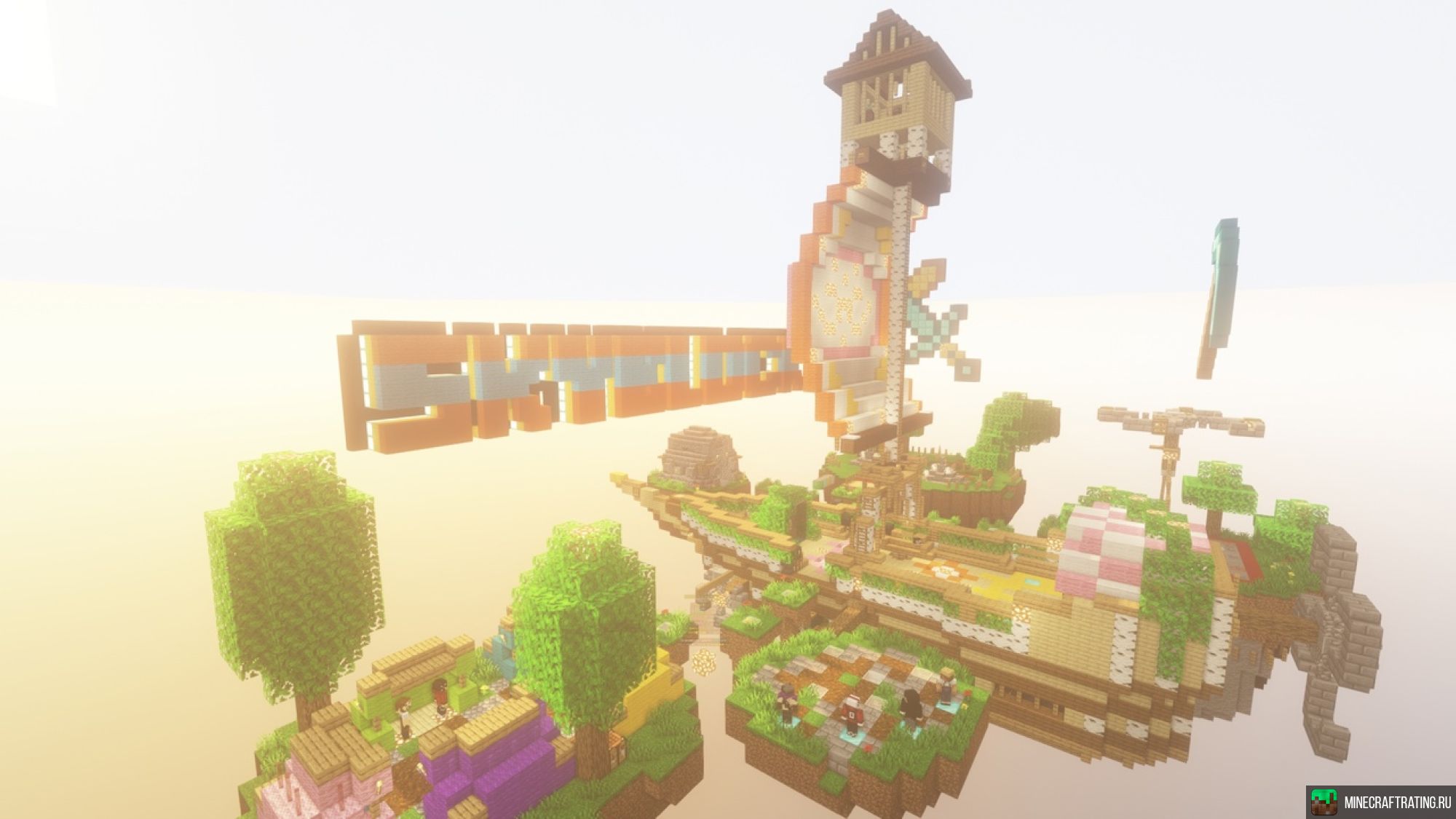 Скриншот 😡 FunnyGame 😡 Выживание, ЛакиВарс, БедВарс 🥑 сервер Майнкрафт