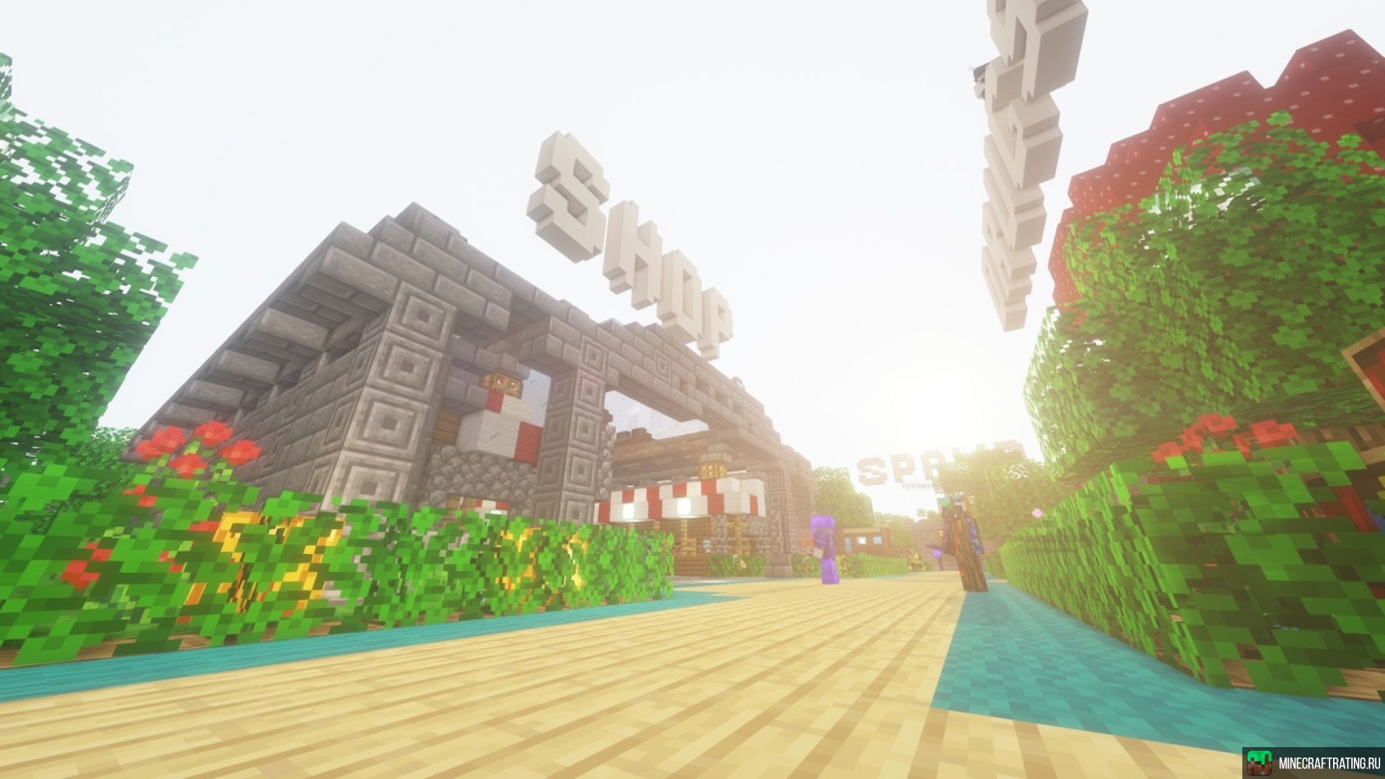 Скриншот 😡 FunnyGame 😡 Выживание, ЛакиВарс, БедВарс 🥑 сервер Майнкрафт