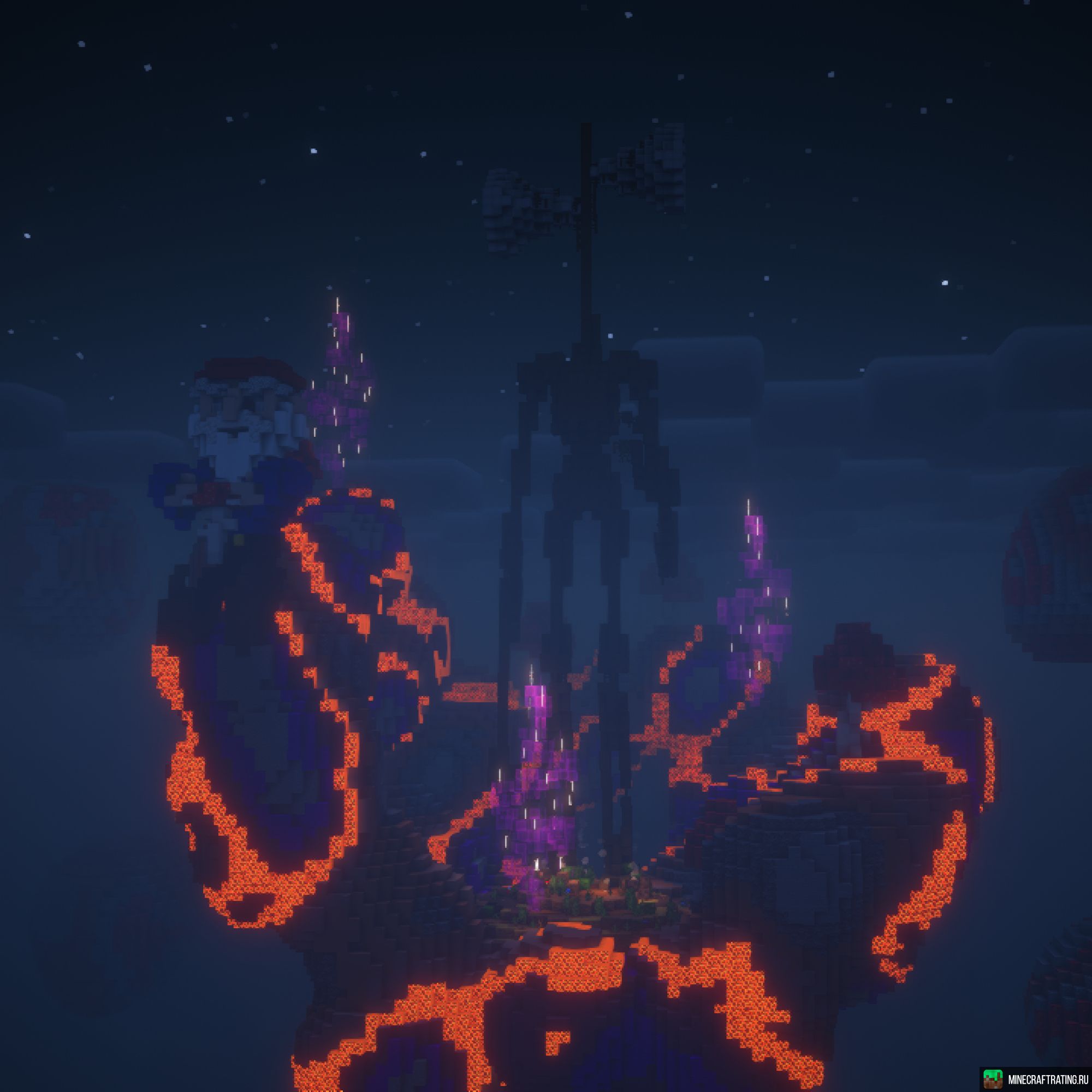 Скриншот 💜💜CAVEBLOCK💜💜лучший в СНГ сервер островов💜💜 сервер Майнкрафт