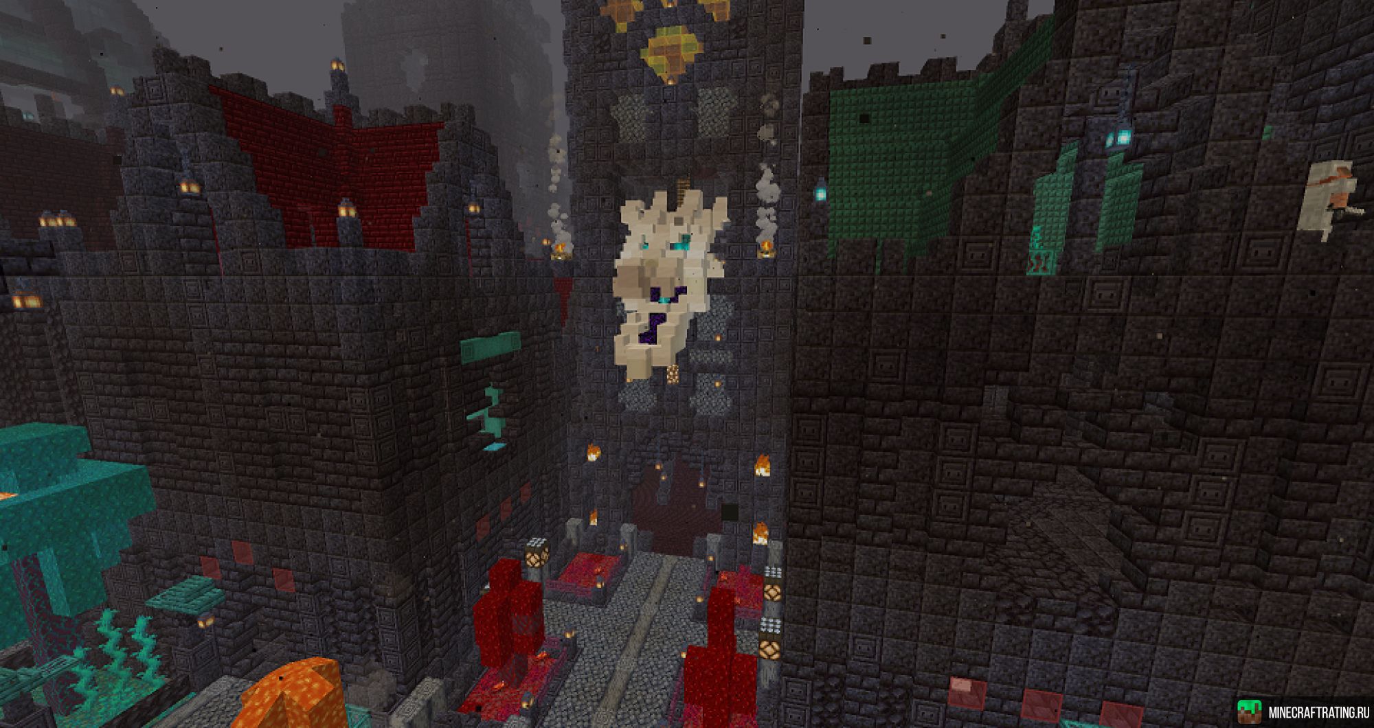 Скриншот ▶️Лучший OneBlock💎Анархия DarkSide 💀 сервер Майнкрафт