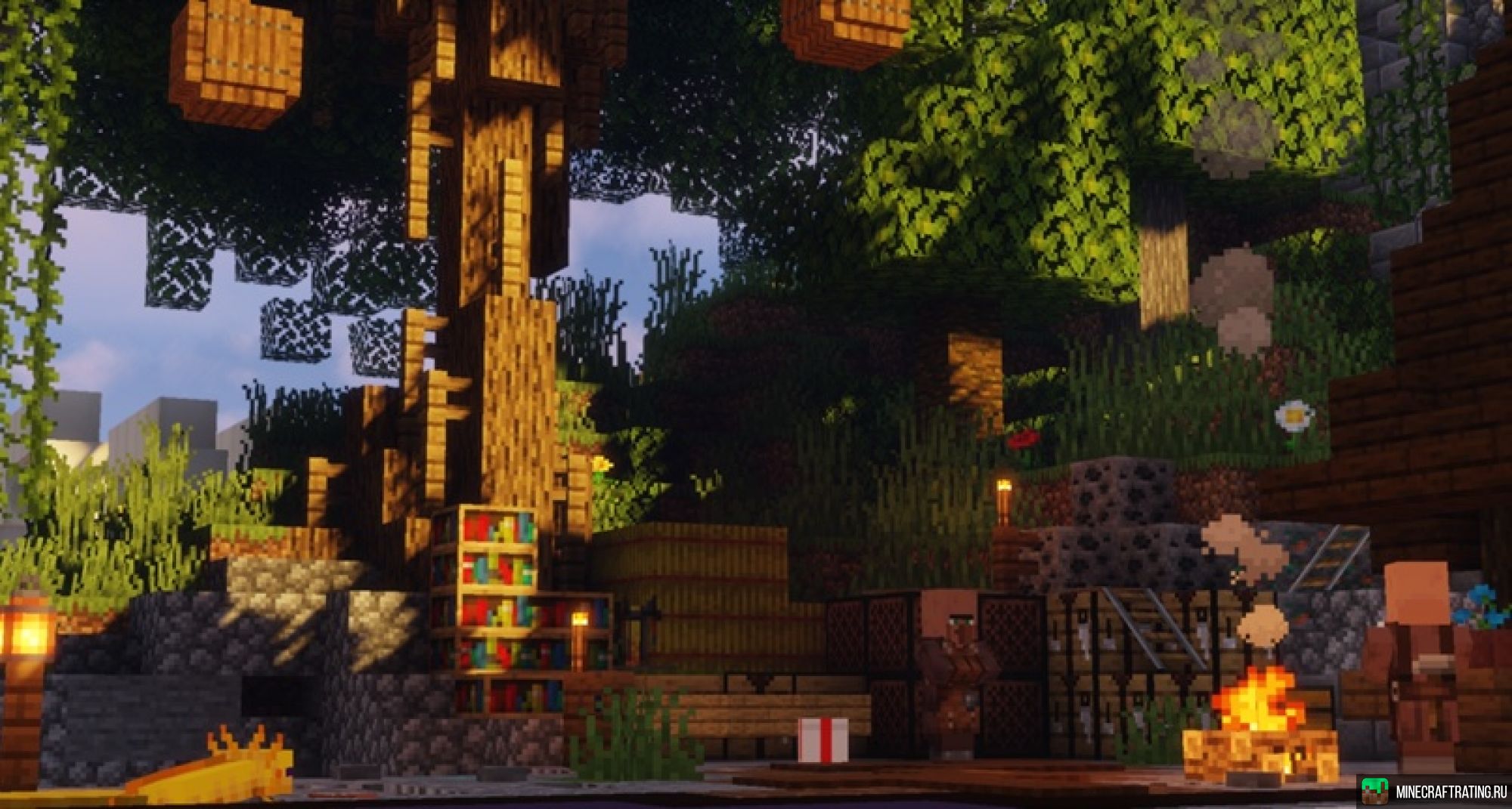 Скриншот 𐌀Ᏽ𐌄𐌌𐌀Ᏽ𐌉𐌂 сервер Майнкрафт