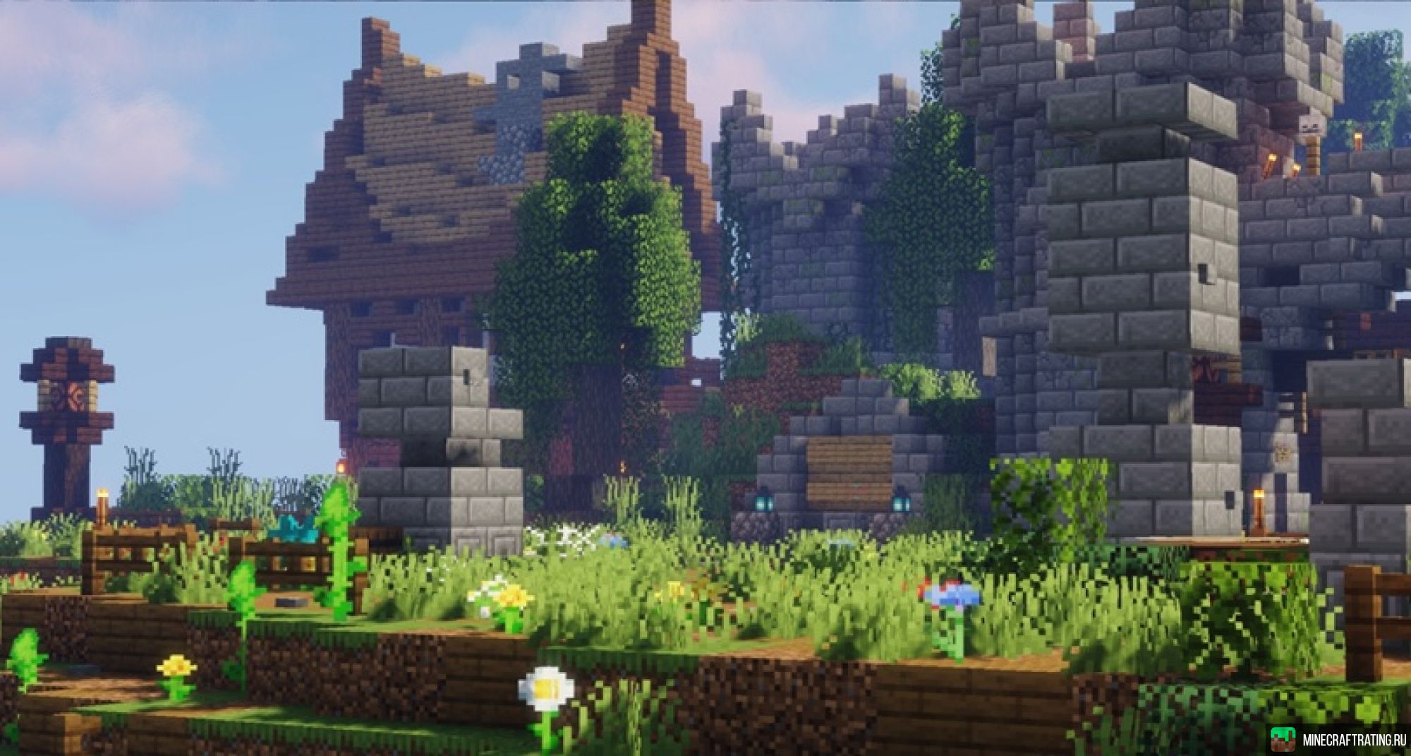 Скриншот 𐌀Ᏽ𐌄𐌌𐌀Ᏽ𐌉𐌂 сервер Майнкрафт