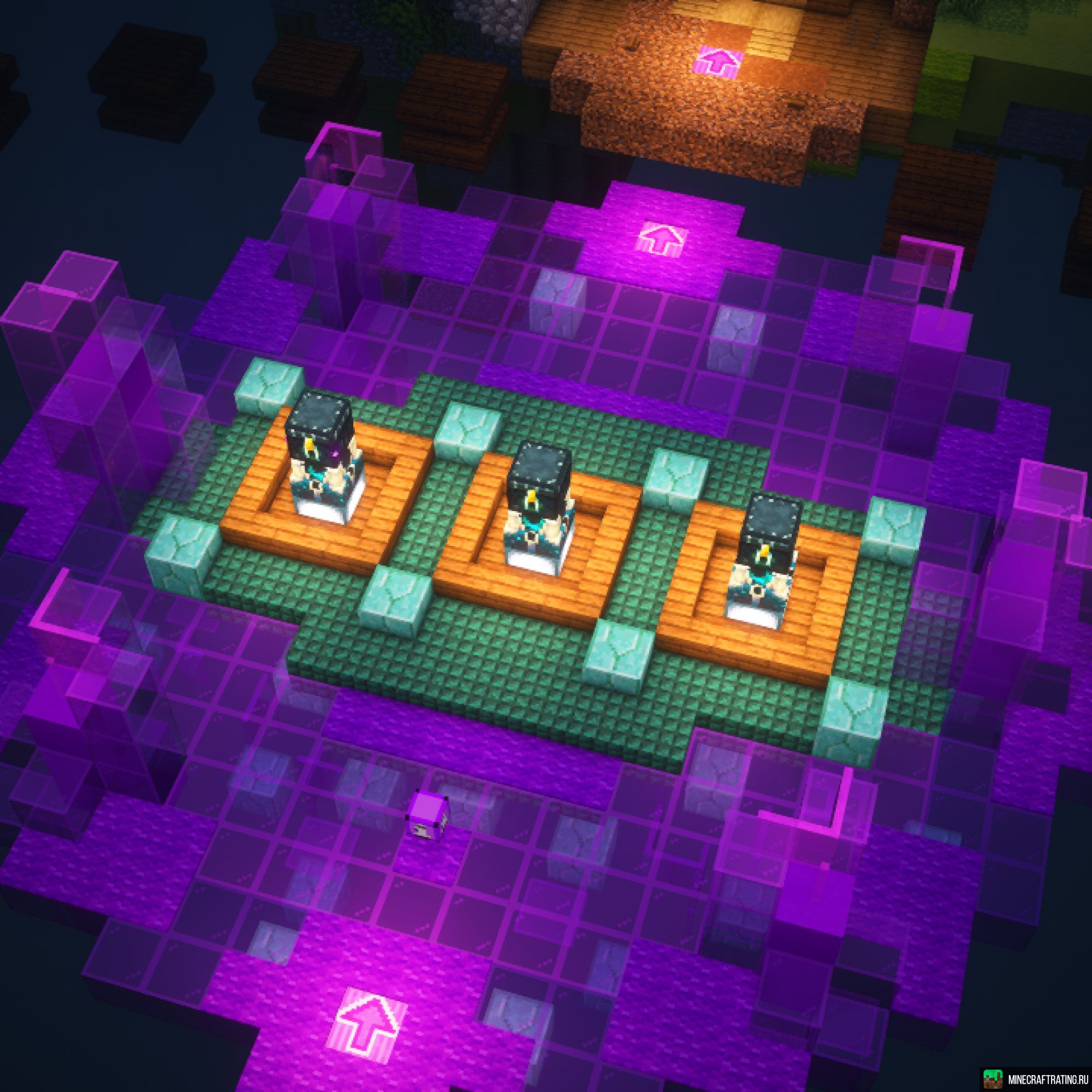 Скриншот 💜💜SKYBLOCK💜💜лучший в СНГ сервер островов💜💜 сервер Майнкрафт