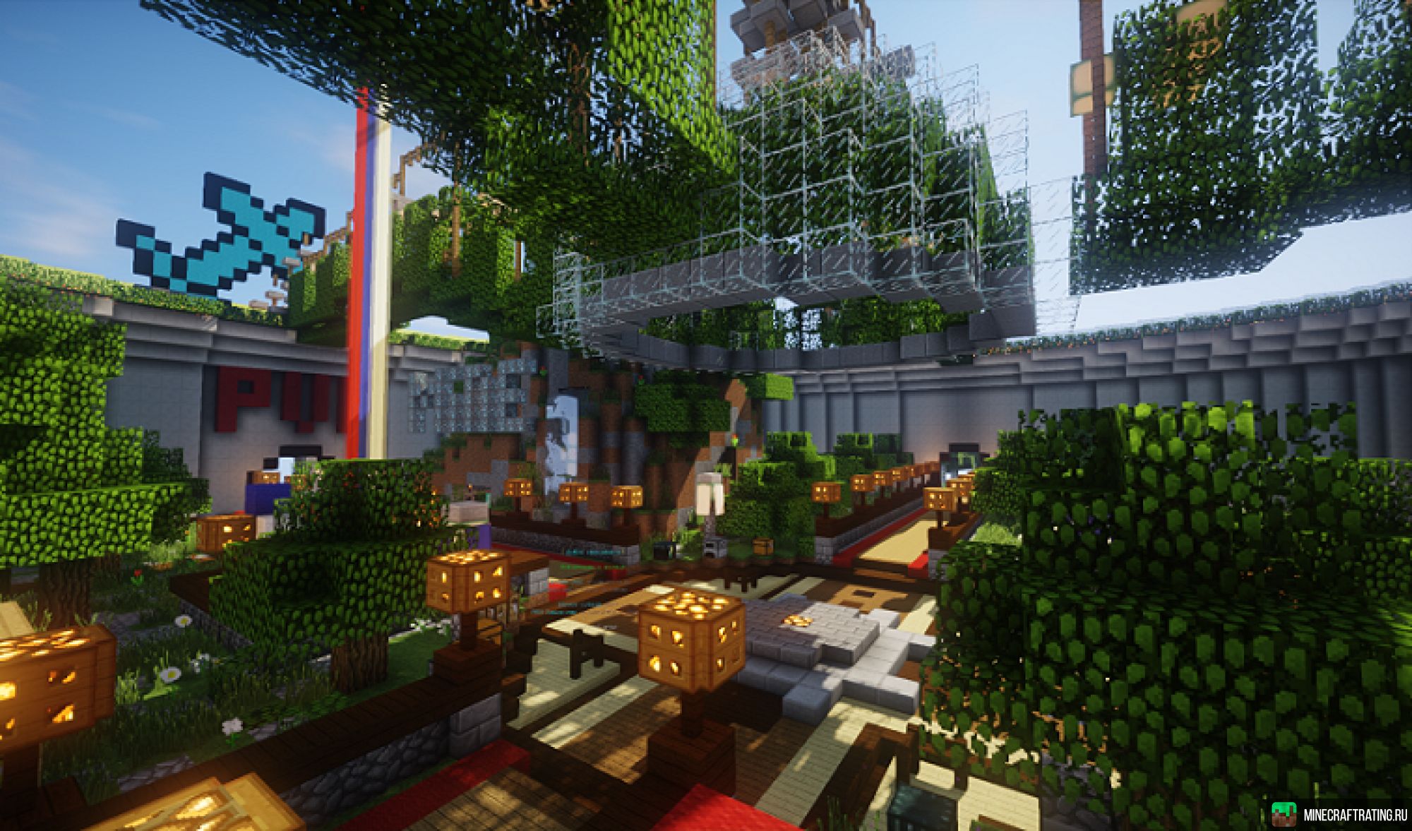 Скриншот CyberCraft Выживание сервер с голосовом чатом сервер Майнкрафт