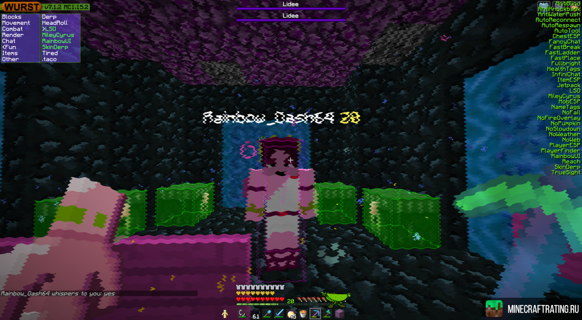 Скриншот Lasergurkenland сервер Майнкрафт