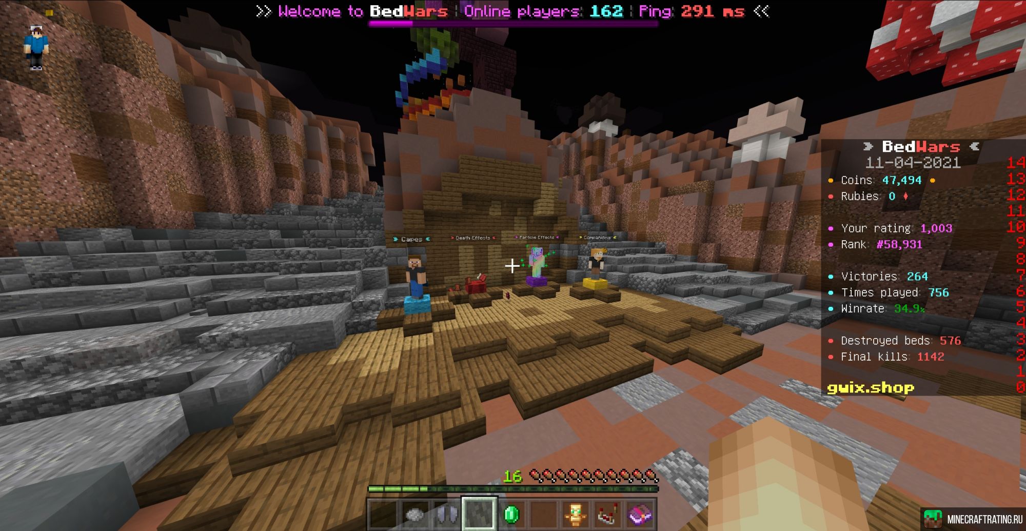 Скриншот GreenWix Project сервер Майнкрафт