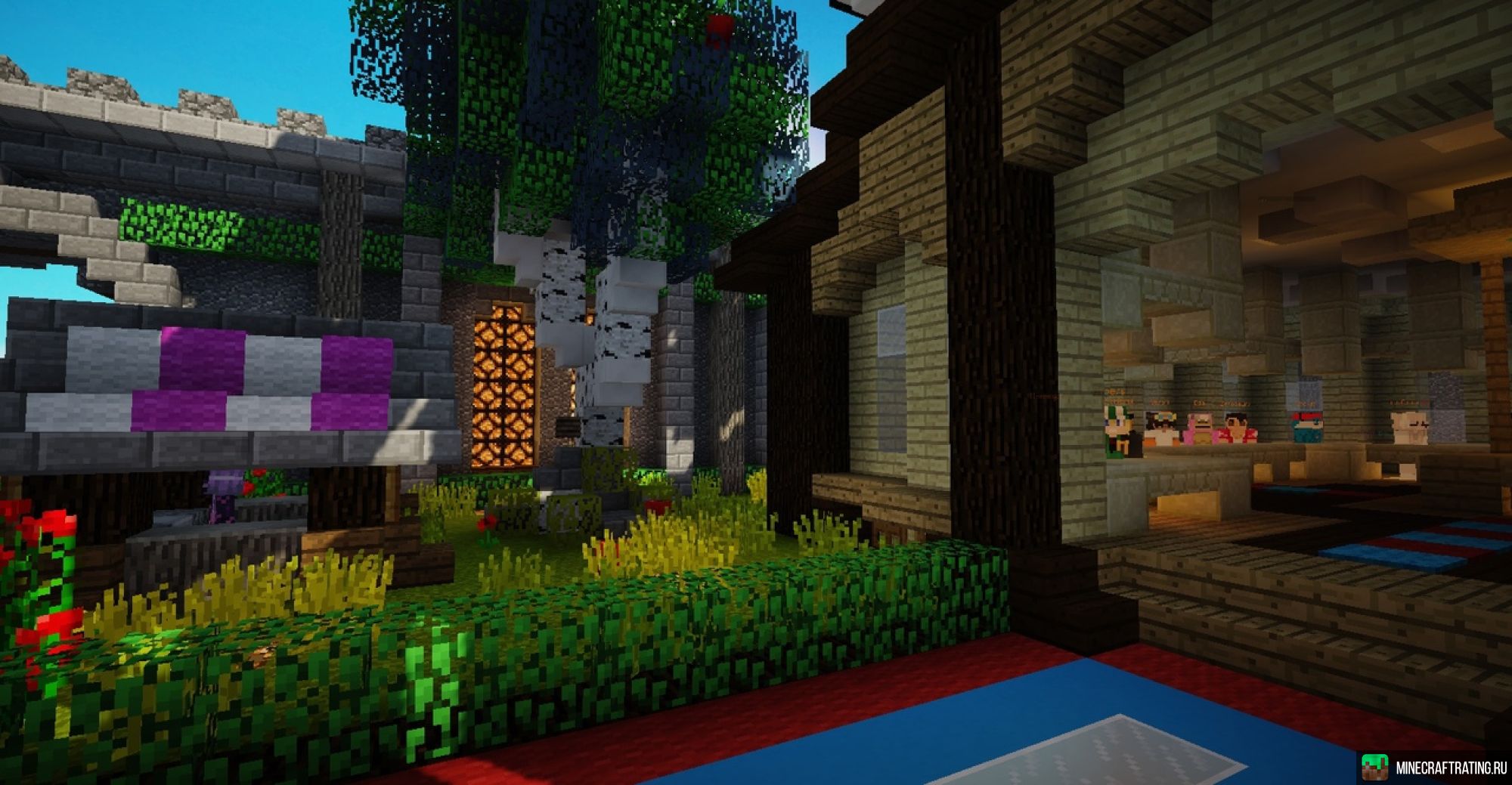 Скриншот 🎵 BarsMine 🎵 Выживание, Скайблок, Анархия, BW💎 сервер Майнкрафт