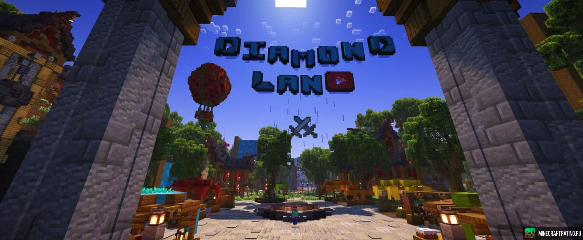 Скриншот ⚔️ DiamondLand⚡Анка/Гриф/RUST/МиниGAMES 1.16.5 ❤️ сервер Майнкрафт