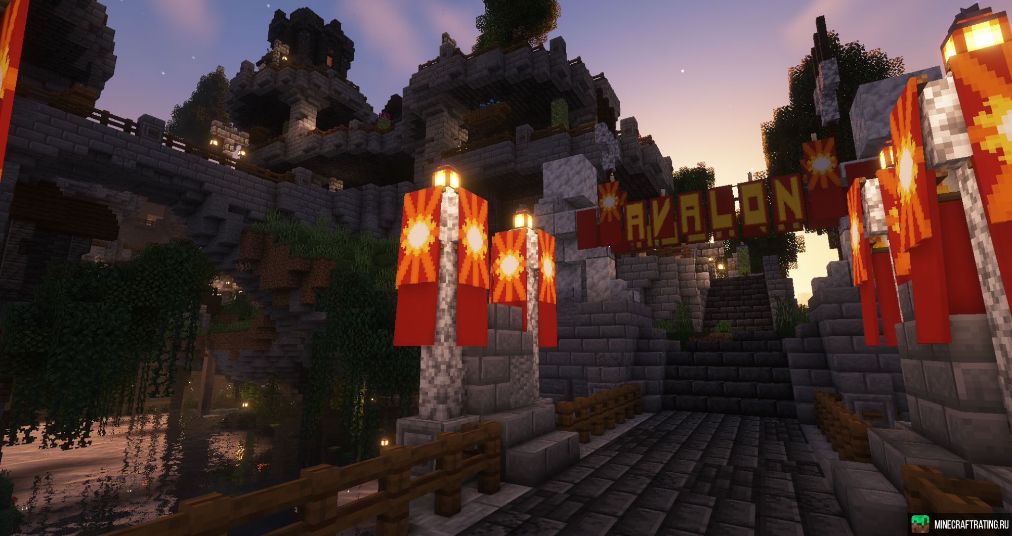 Скриншот ✦ ＡＶＡＬＯＮ ✦ кастомные мобы, чары, мир, квесты сервер Майнкрафт