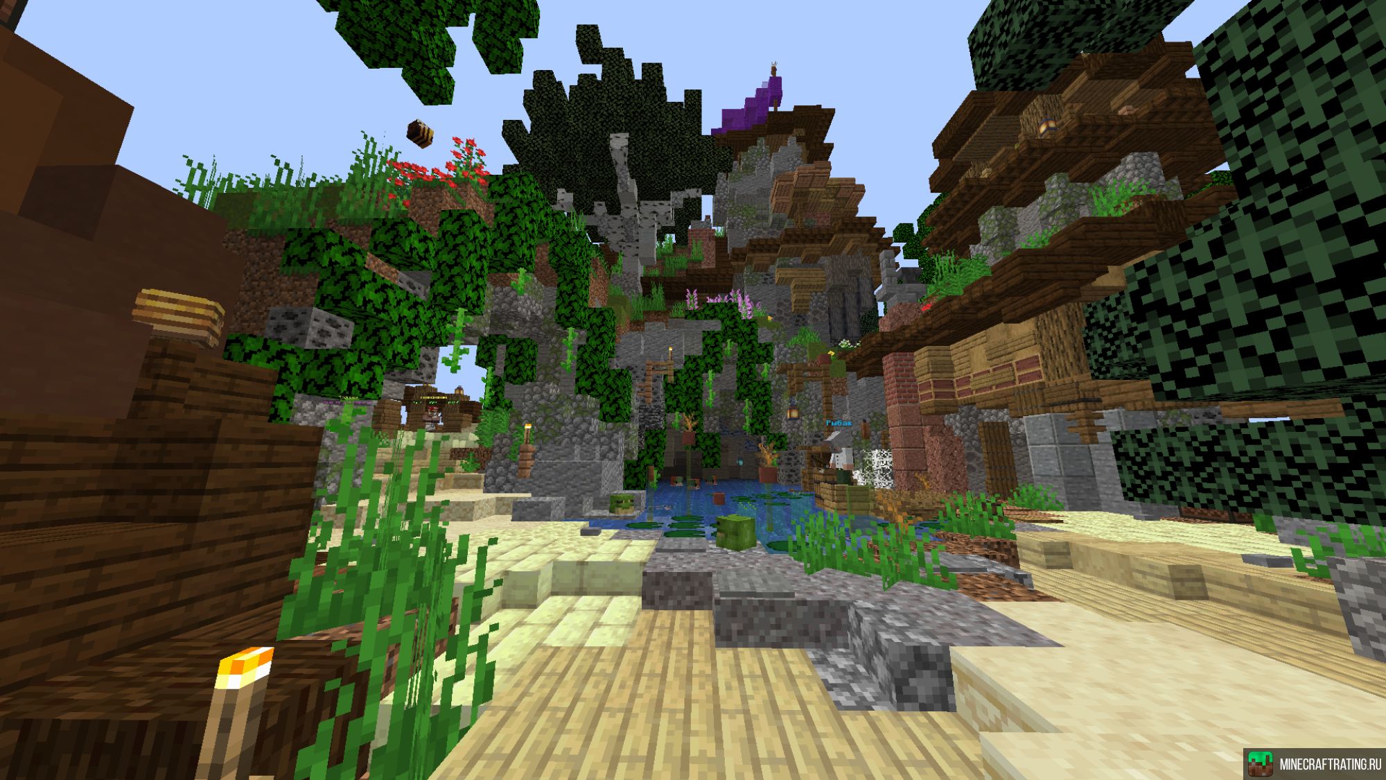 Скриншот 🍬Conquest Club🍬 🐷Выживание, 🌳СкайБлок сервер Майнкрафт