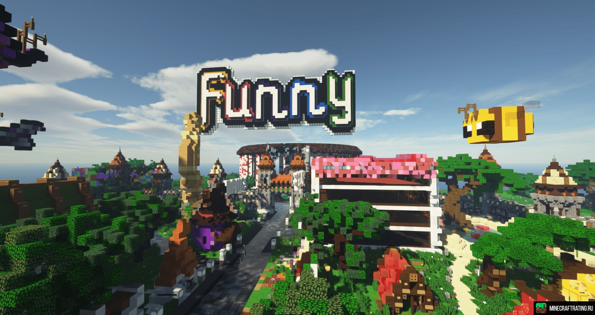 Скриншот 🦊FunnyMC🦊 ВЫЖИВАНИЕ | АНАРХИЯ | СКАЙБЛОК💥 сервер Майнкрафт