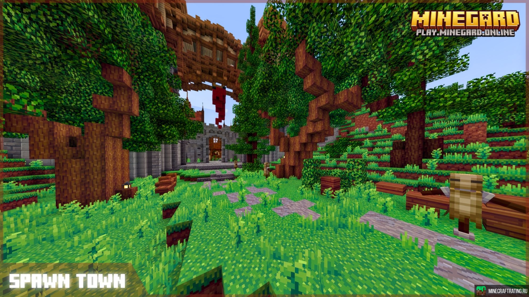 Скриншот Minegard Online 🔥 ММОРПГ | Мини-игры сервер Майнкрафт