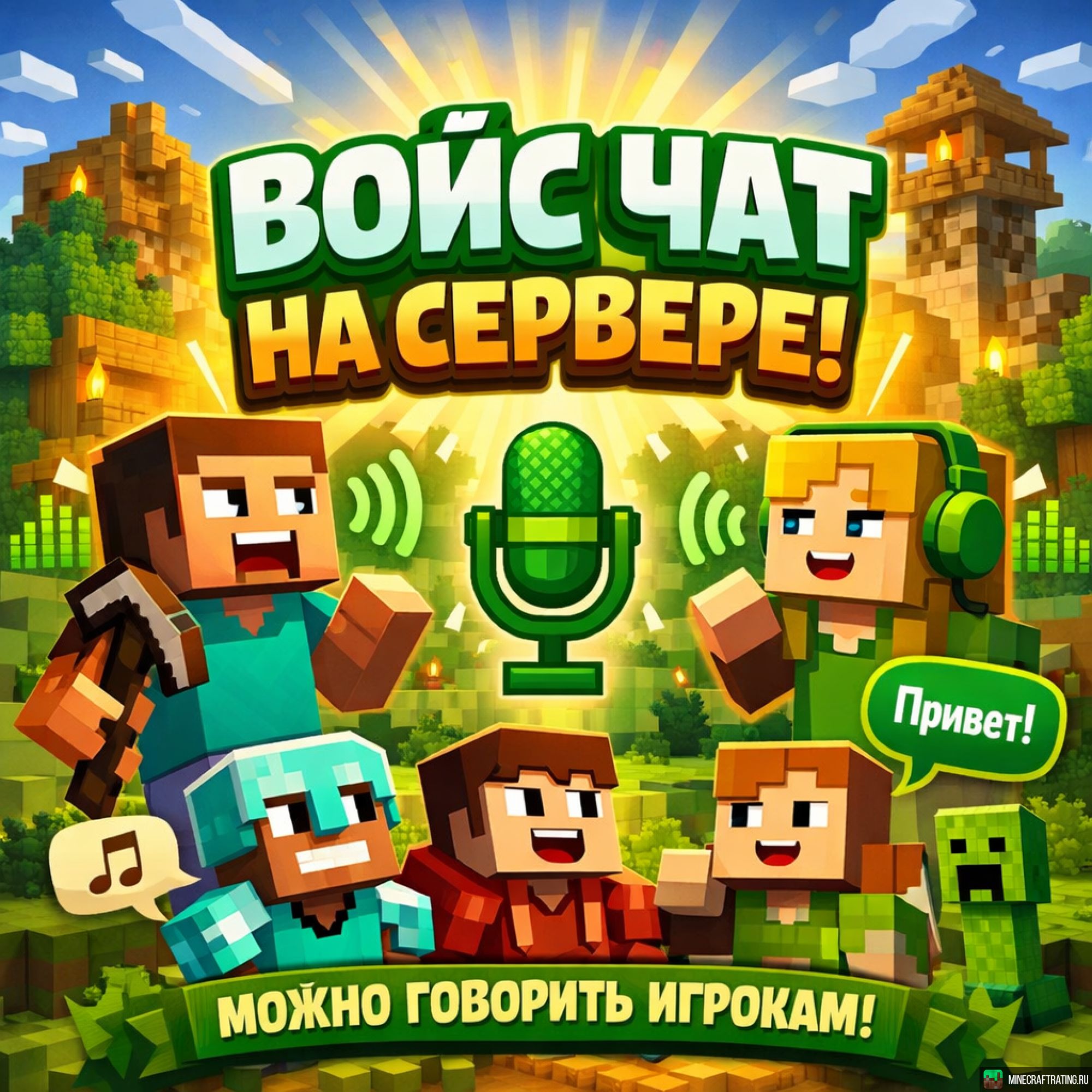 Скриншот SimpleCraft - [Добавили Voice Chat] сервер Майнкрафт