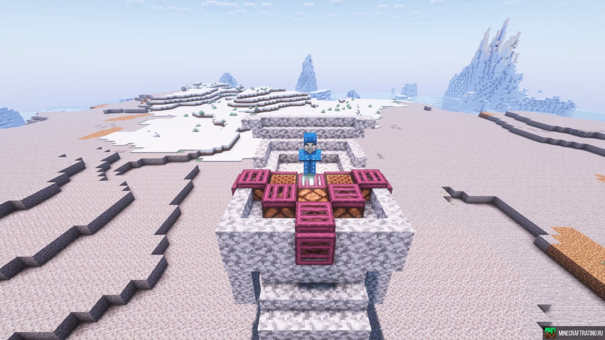 Скриншот mc.aqua-mix.com Анархия Паркур на Элитрах сервер Майнкрафт