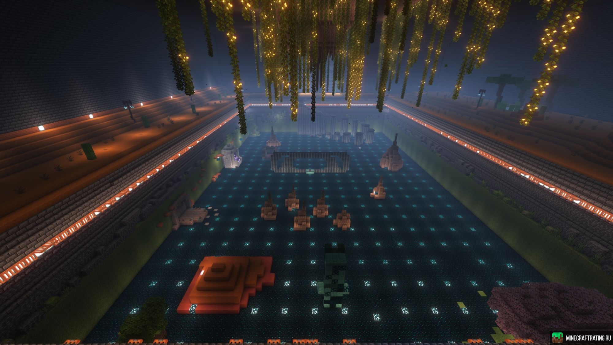 Скриншот mc.aqua-mix.com Анархия Паркур на Элитрах сервер Майнкрафт