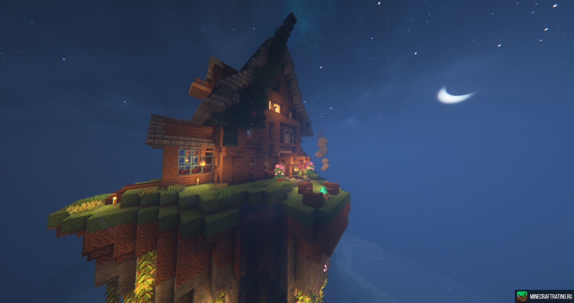 Скриншот 🌘 MCLunaCraft 🌒 [1.17-1.21] Выживание и скайблок сервер Майнкрафт