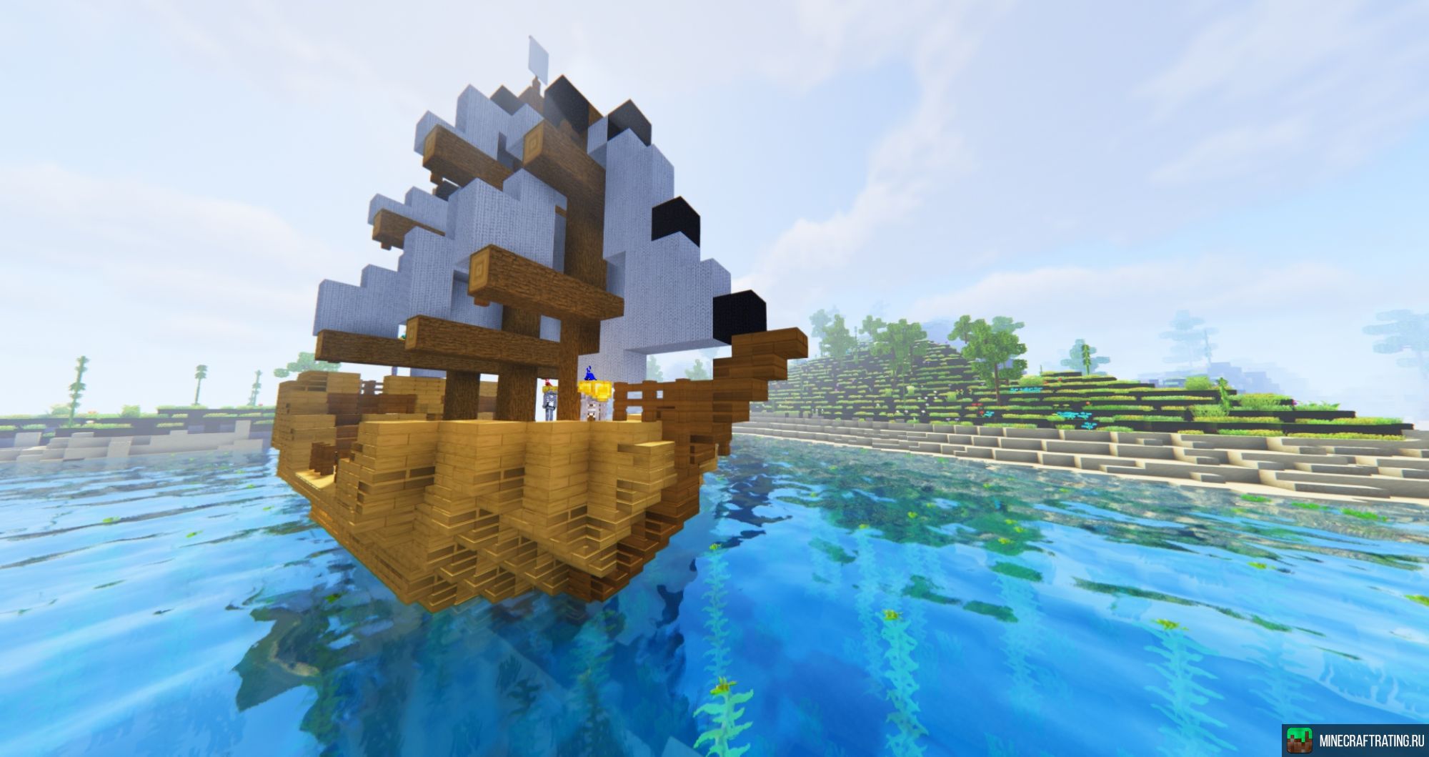 Скриншот 🌘 MCLunaCraft 🌒 [1.17-1.21] Выживание и скайблок сервер Майнкрафт