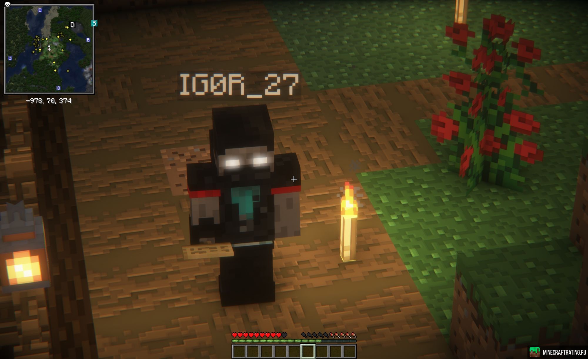 Скриншот vnlla.ru сервер Майнкрафт