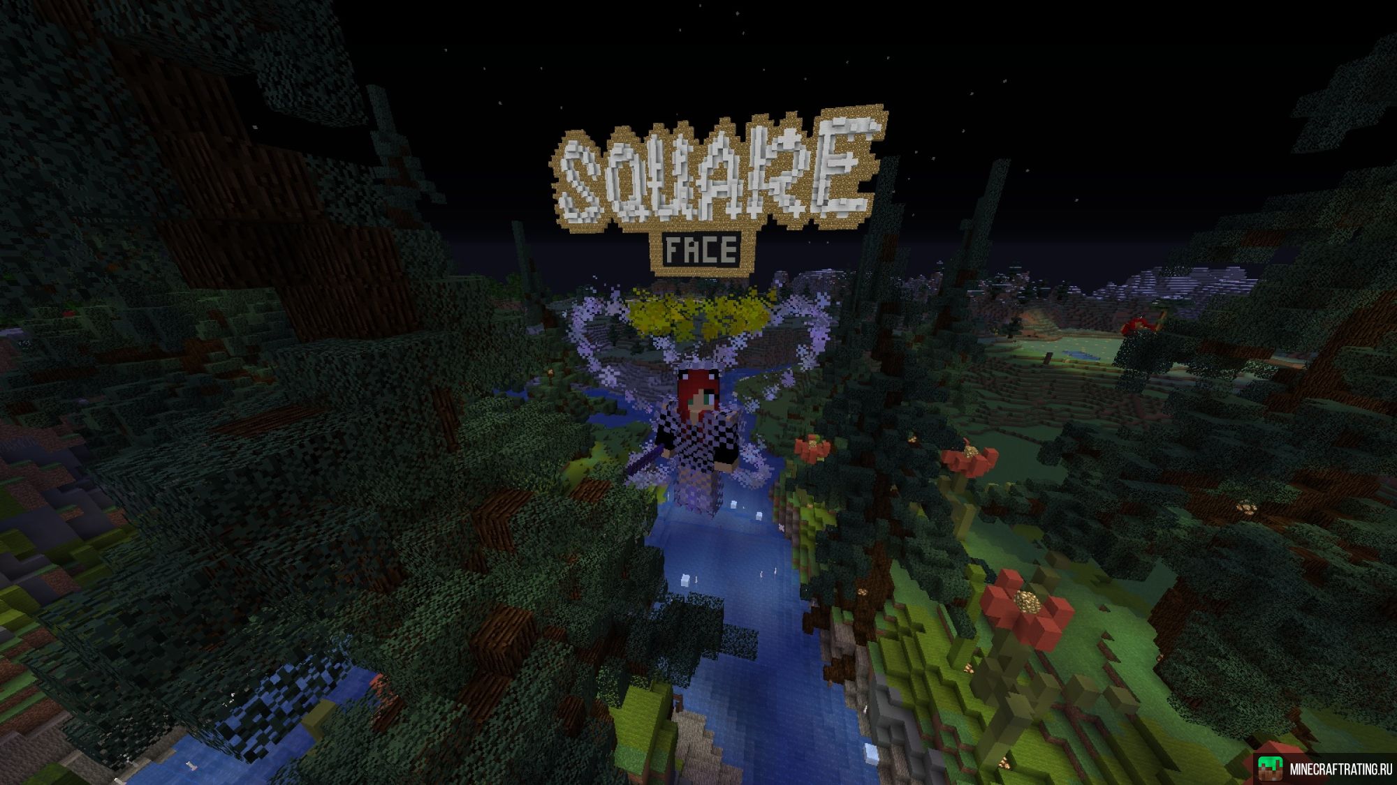 Скриншот SquareFace — уютный, без доната, 5+ лет работы сервер Майнкрафт