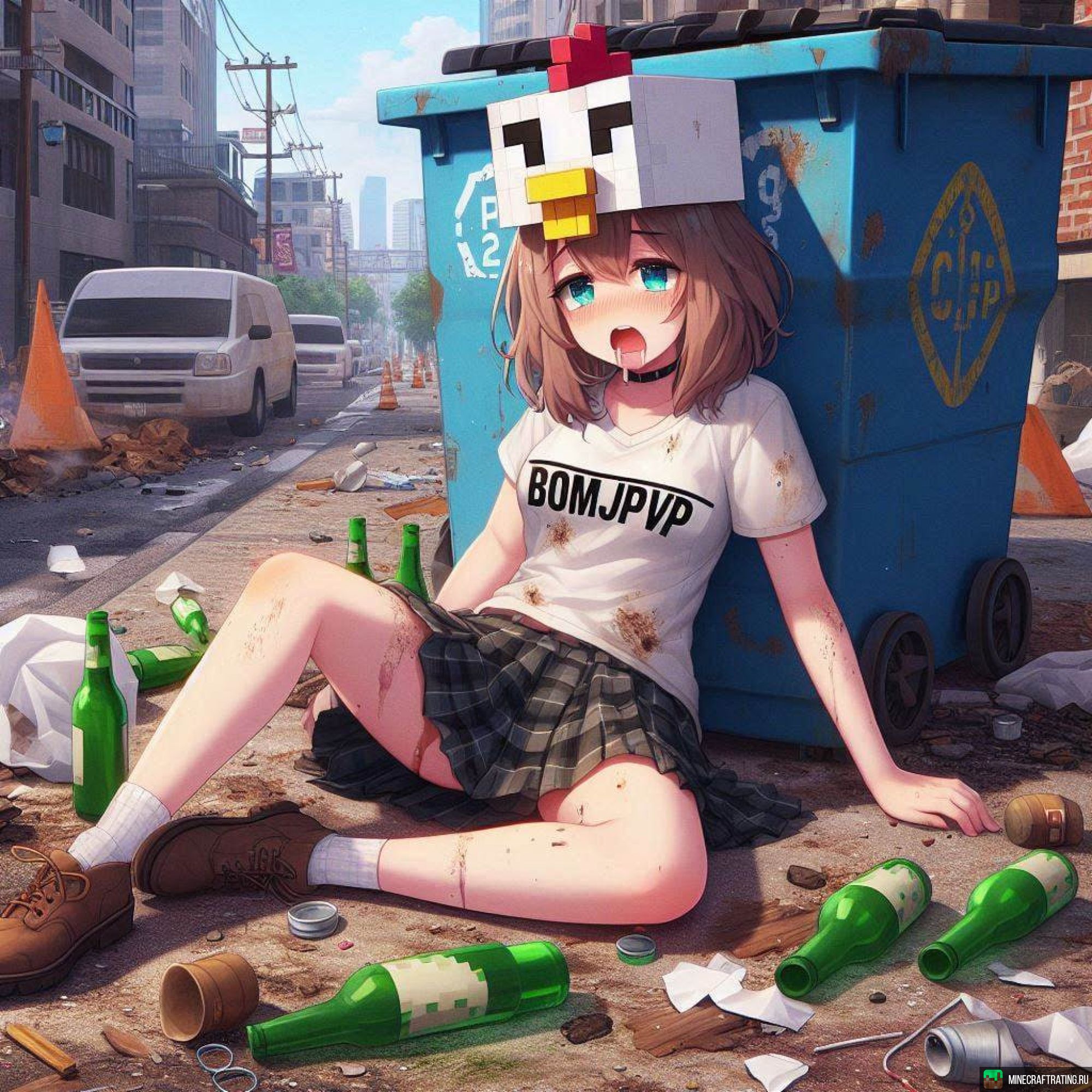 Скриншот 💩 [new] 🚽 УБИВАЙ БОМЖЕЙ 🐷👍 BoxPvP №1 😈 сервер Майнкрафт