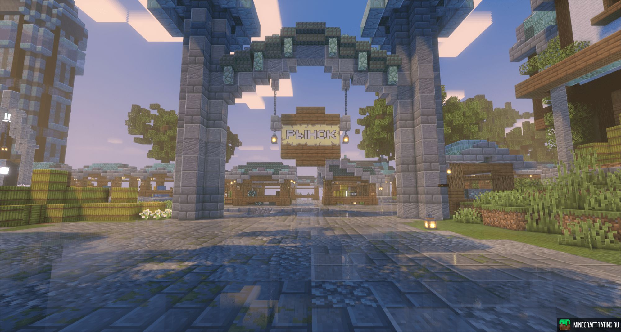 Скриншот Mithril - Градостроительный сервер сервер Майнкрафт