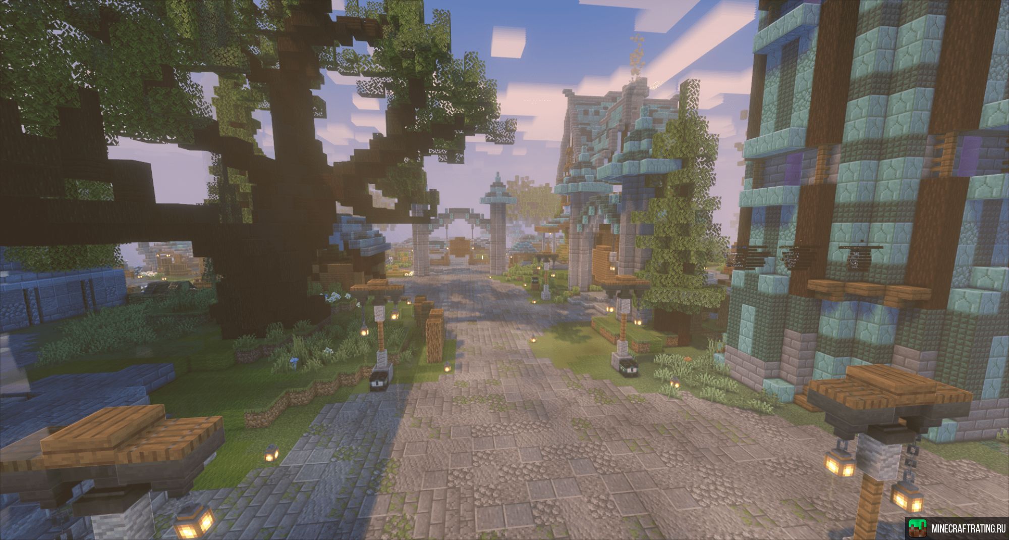 Скриншот Mithril - Градостроительный сервер сервер Майнкрафт