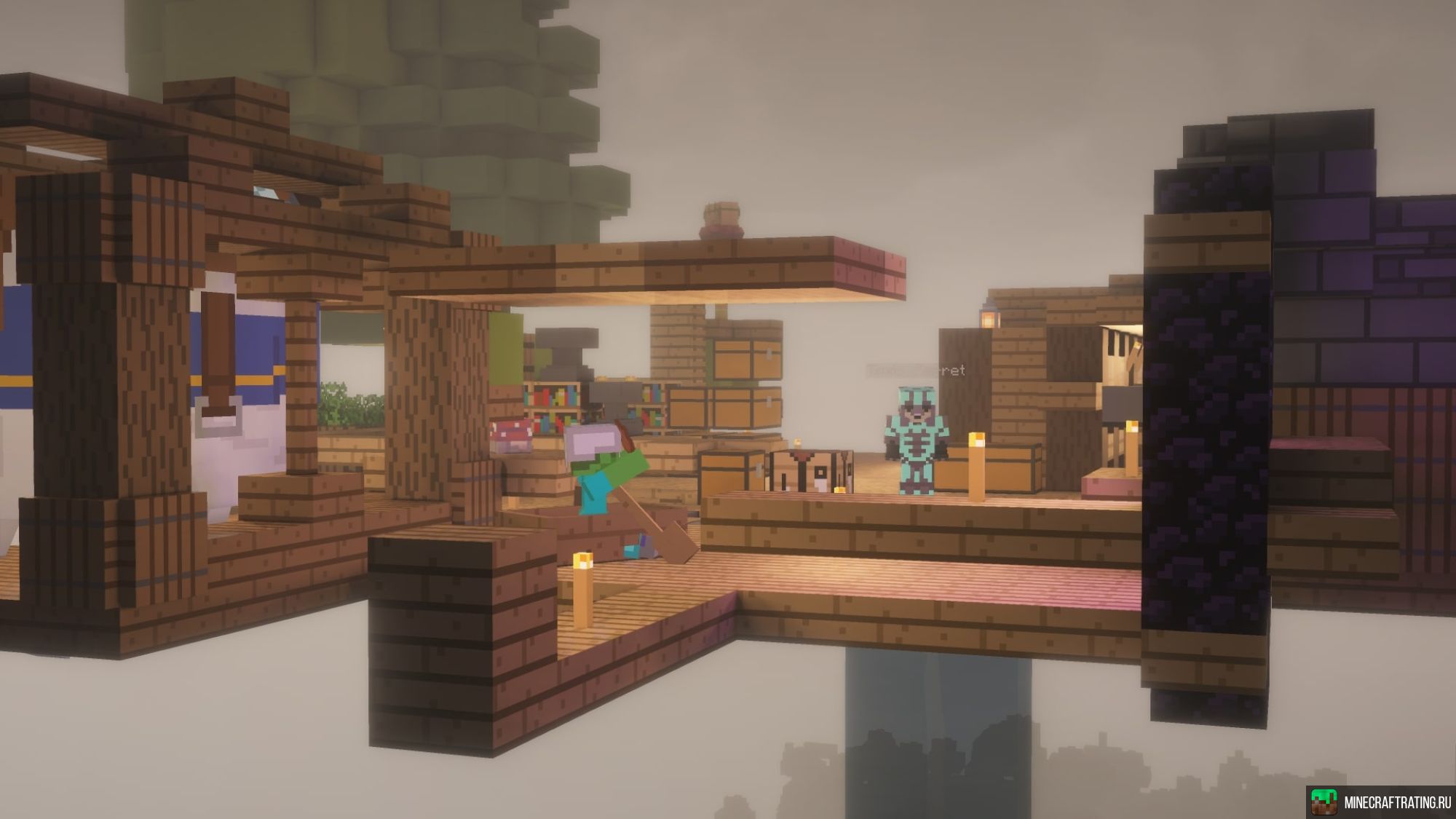 Скриншот 🔥 WindlandsMC 🔥1.21.10+🔥 Vanilla++🔥БЕЗ ВАЙПОВ🔥/rtp сервер Майнкрафт