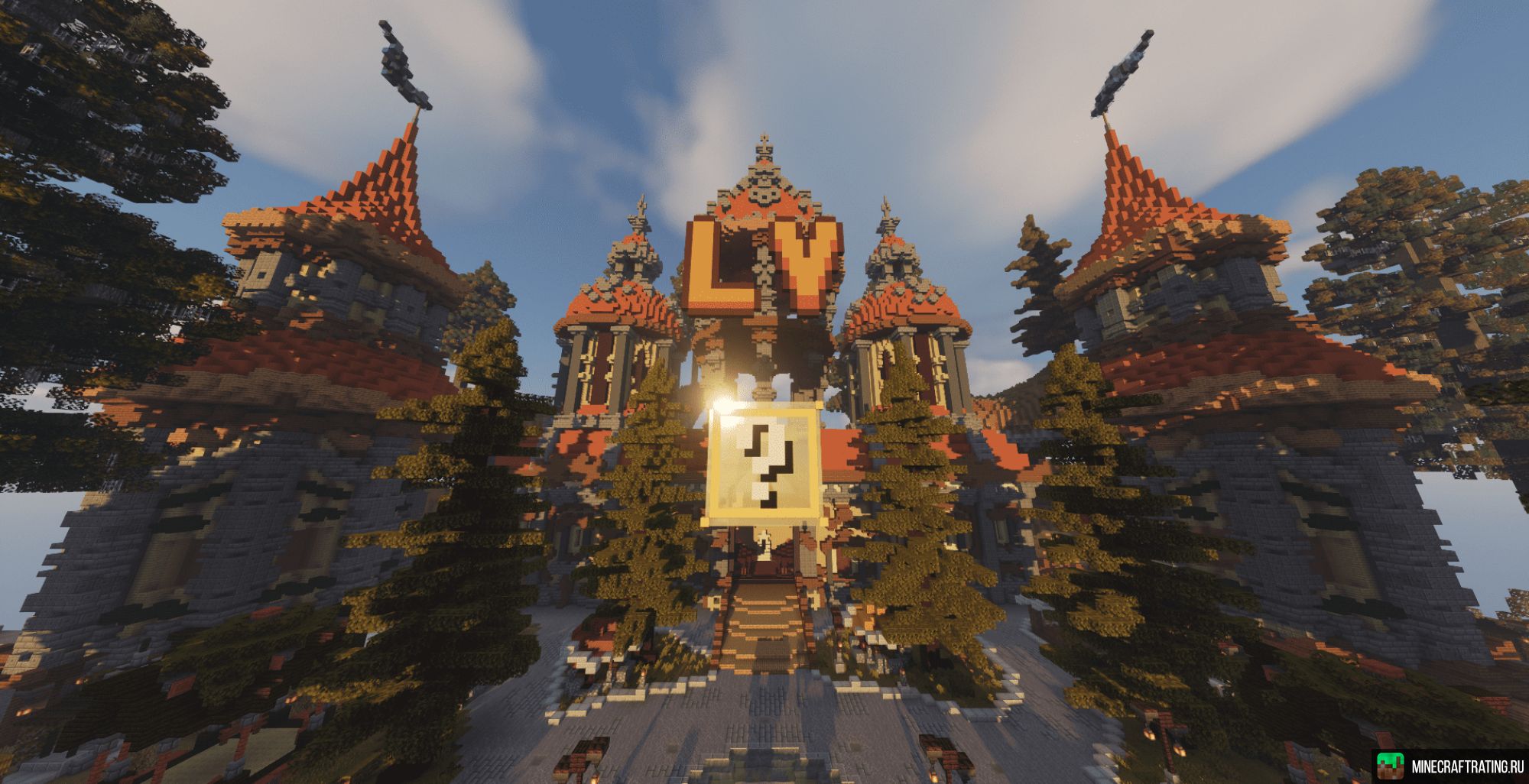 Скриншот Lucky-Vortex | LuckyWars Выживание Анархия KitWars сервер Майнкрафт