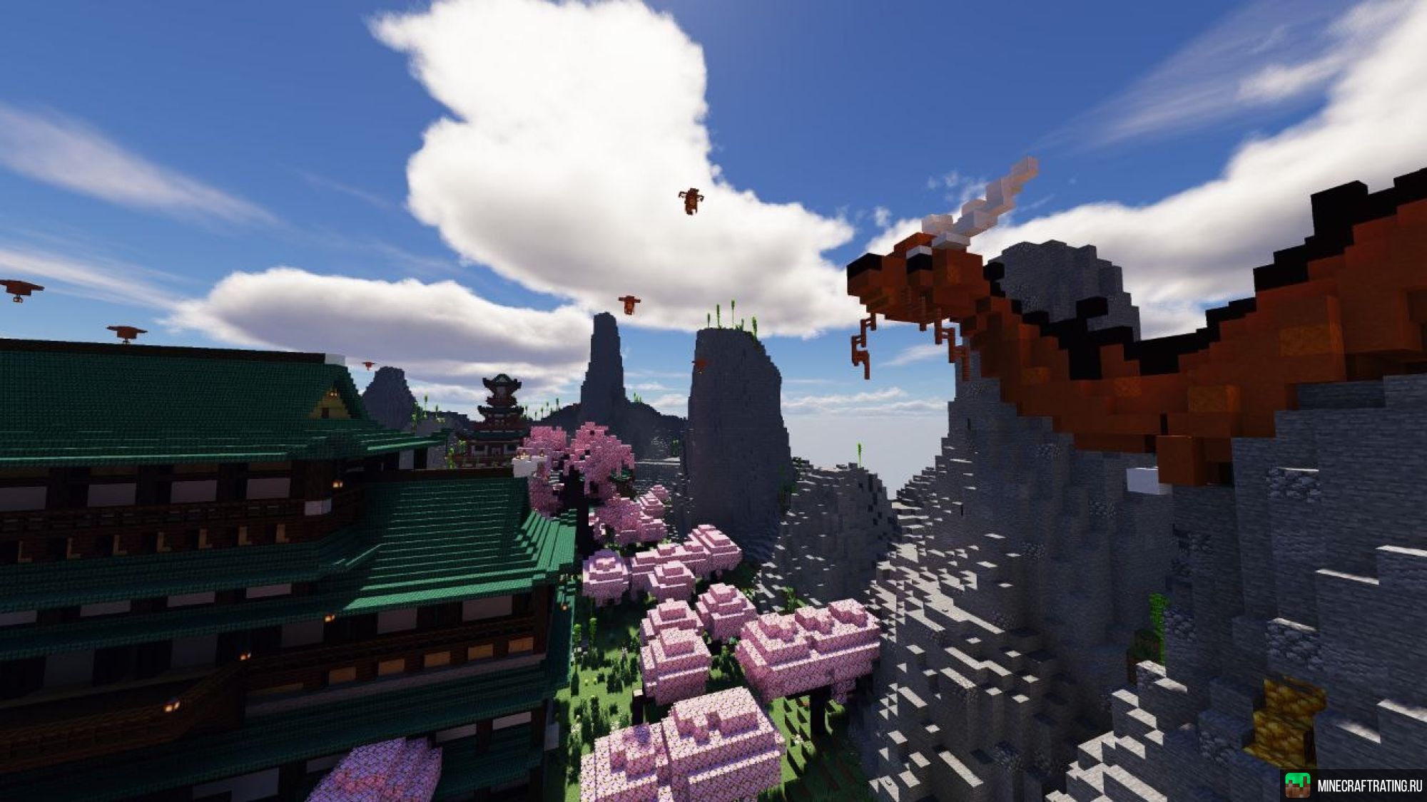 Скриншот Lucky-Vortex | LuckyWars Выживание Анархия KitWars сервер Майнкрафт