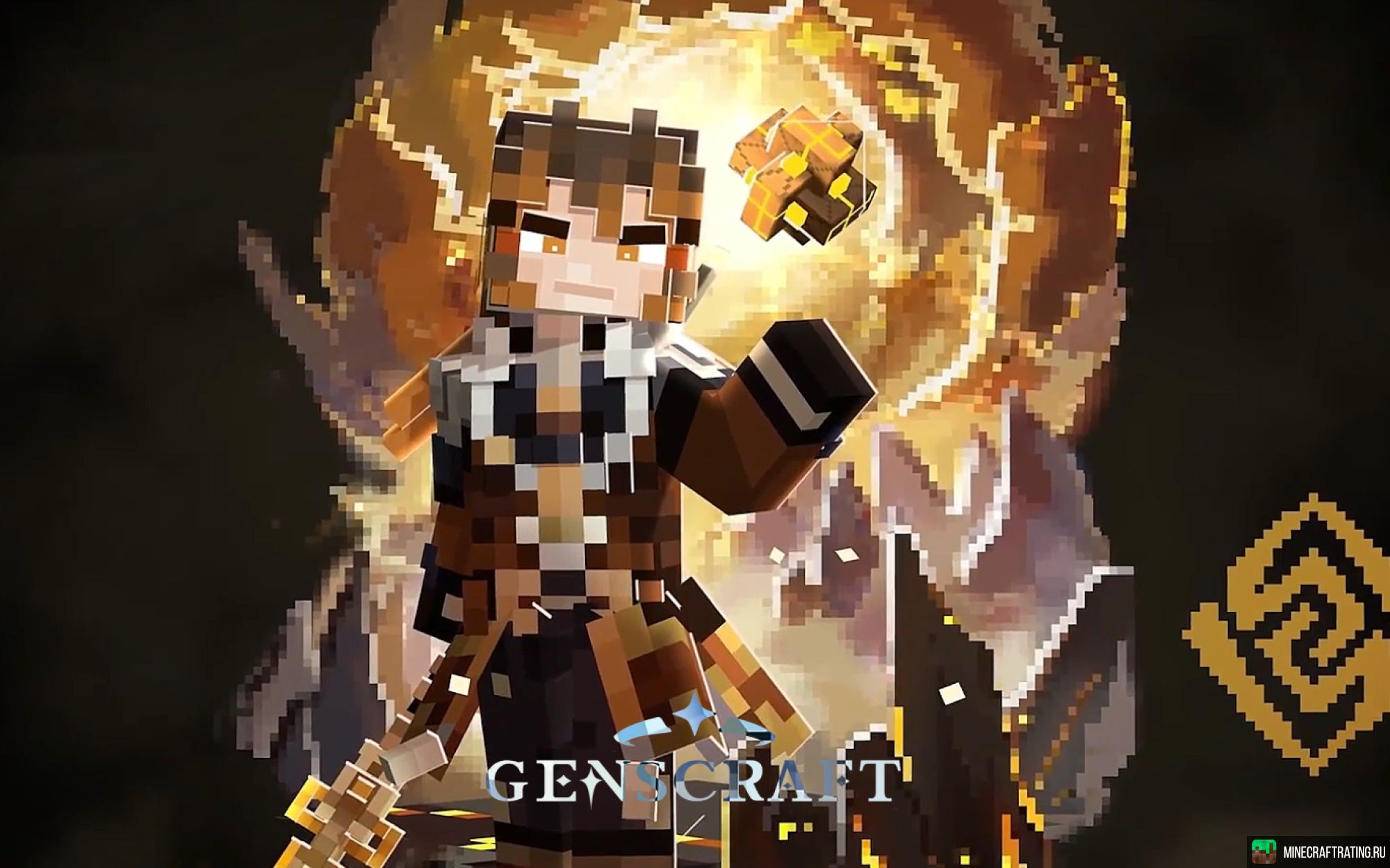 Скриншот Геншин в Майне - Genscraft сервер Майнкрафт