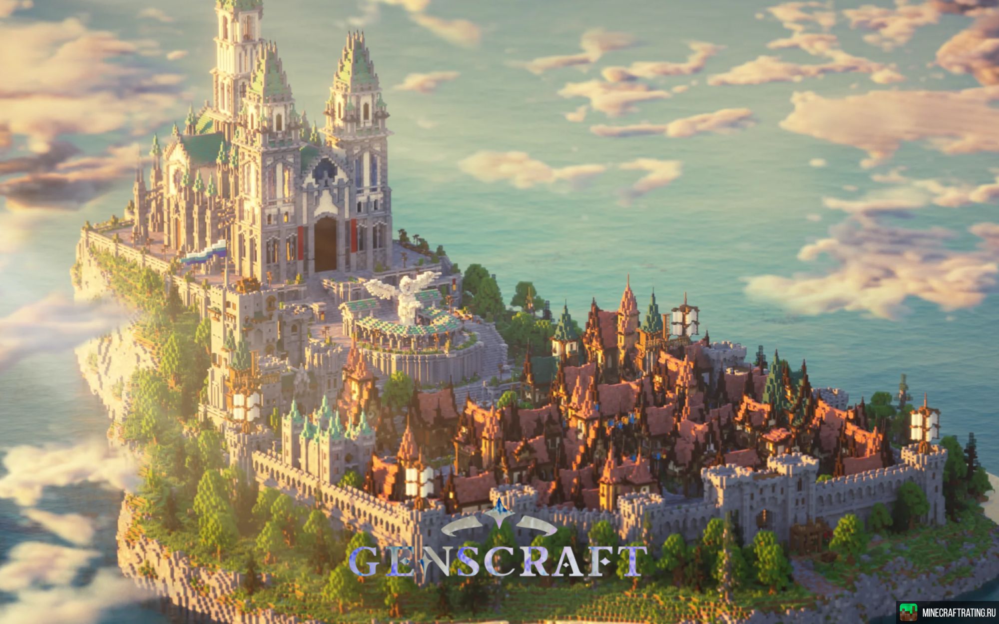 Скриншот Геншин в Майне - Genscraft сервер Майнкрафт