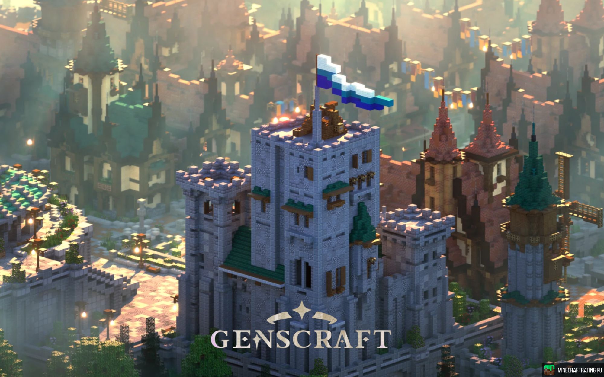 Скриншот Геншин в Майне - Genscraft сервер Майнкрафт