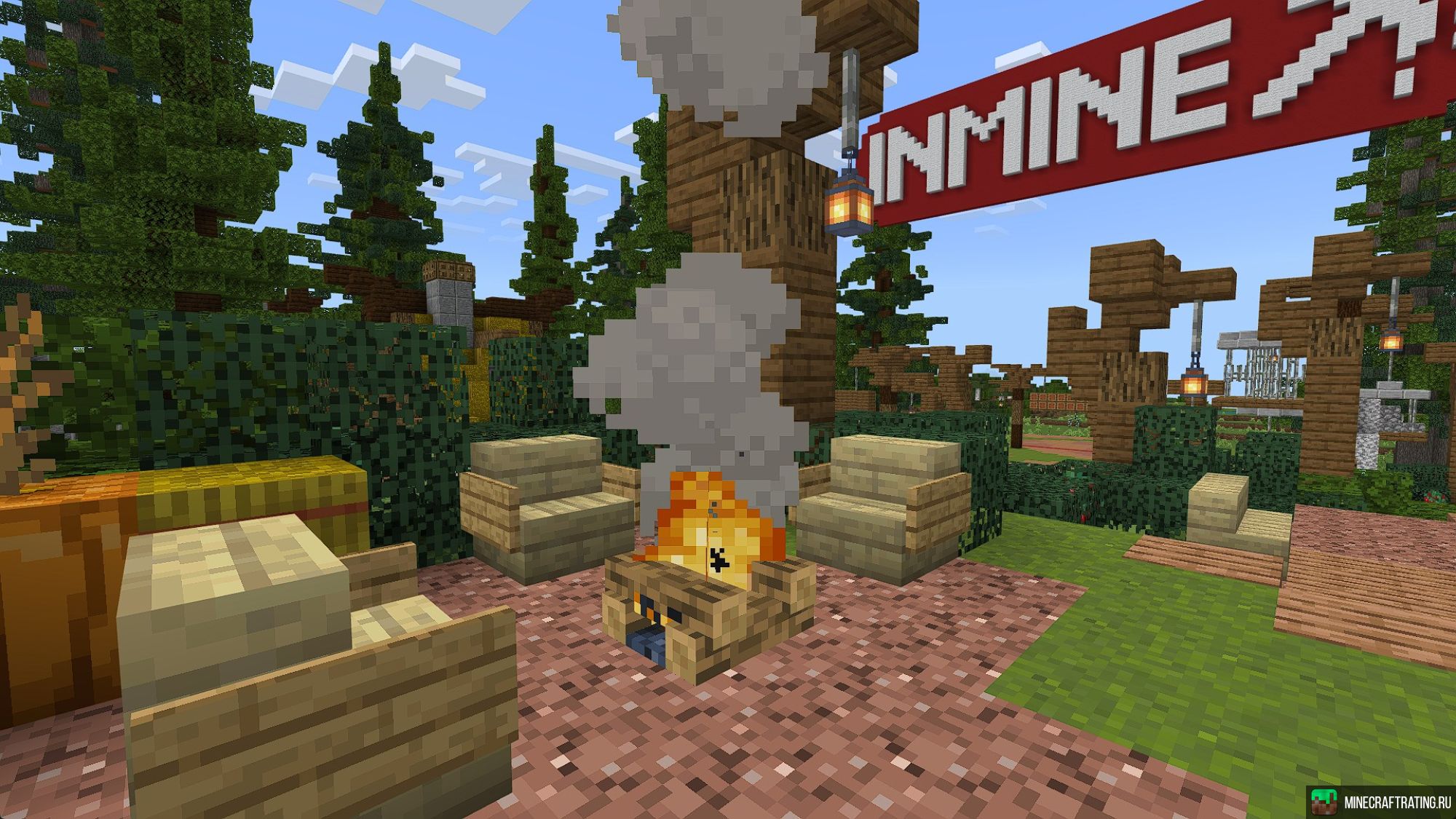Скриншот ✅ МОБЫ, НОВЫЕ БЛОКИ, ПОПУЛЯРНЫЙ СЕРВЕР ИНМАЙН ✅ сервер Майнкрафт