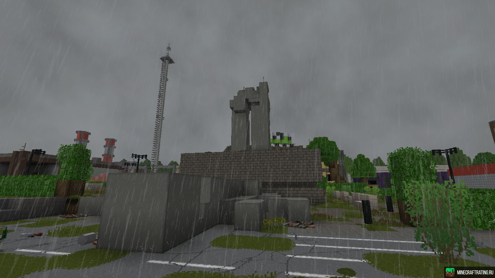 Скриншот Morcraft –「Пост-апокалипсис, Оружие, Хардкор!」 сервер Майнкрафт