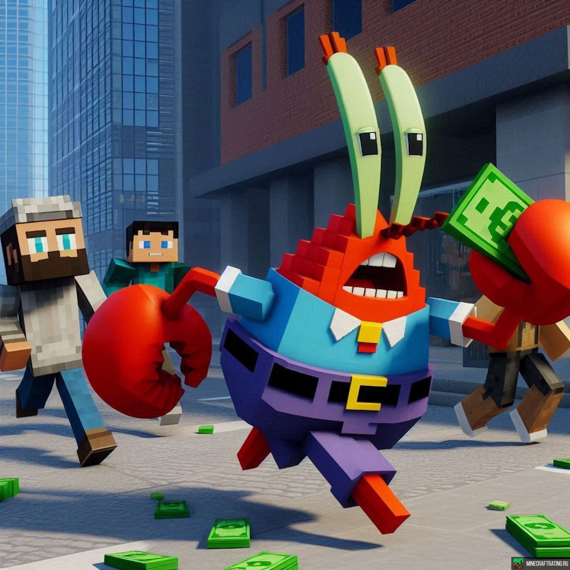 Скриншот 🔫🤨 БОМЖАТСКАЯ РЕЗНЯ! 🐷👍 BoxPvP😈 сервер Майнкрафт