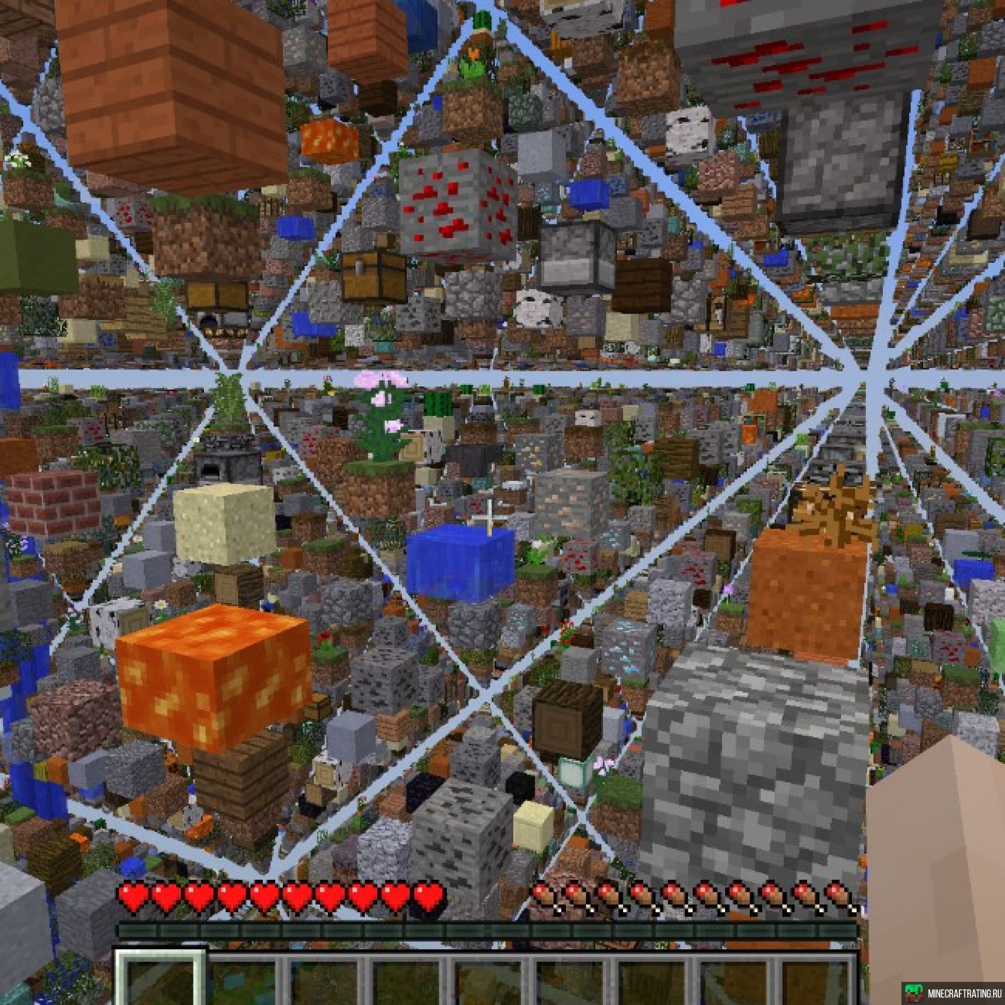 Скриншот ❤️❤️👑👑💎💎 SkyGrid - БЕЗ ВАЙПОВ 💎💎👑👑❤️❤️ сервер Майнкрафт