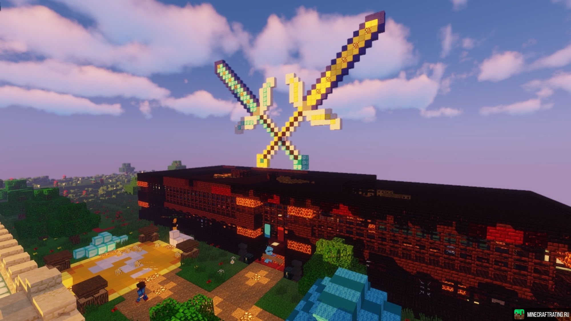 Скриншот ❤️ SuperMine ❤️ Мини-Игры, Броня Бога, PvP ⭐ сервер Майнкрафт