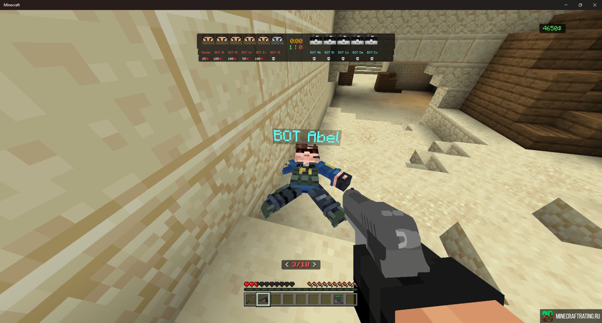 Скриншот Counter-Strike: [Bedrock Edition] сервер Майнкрафт